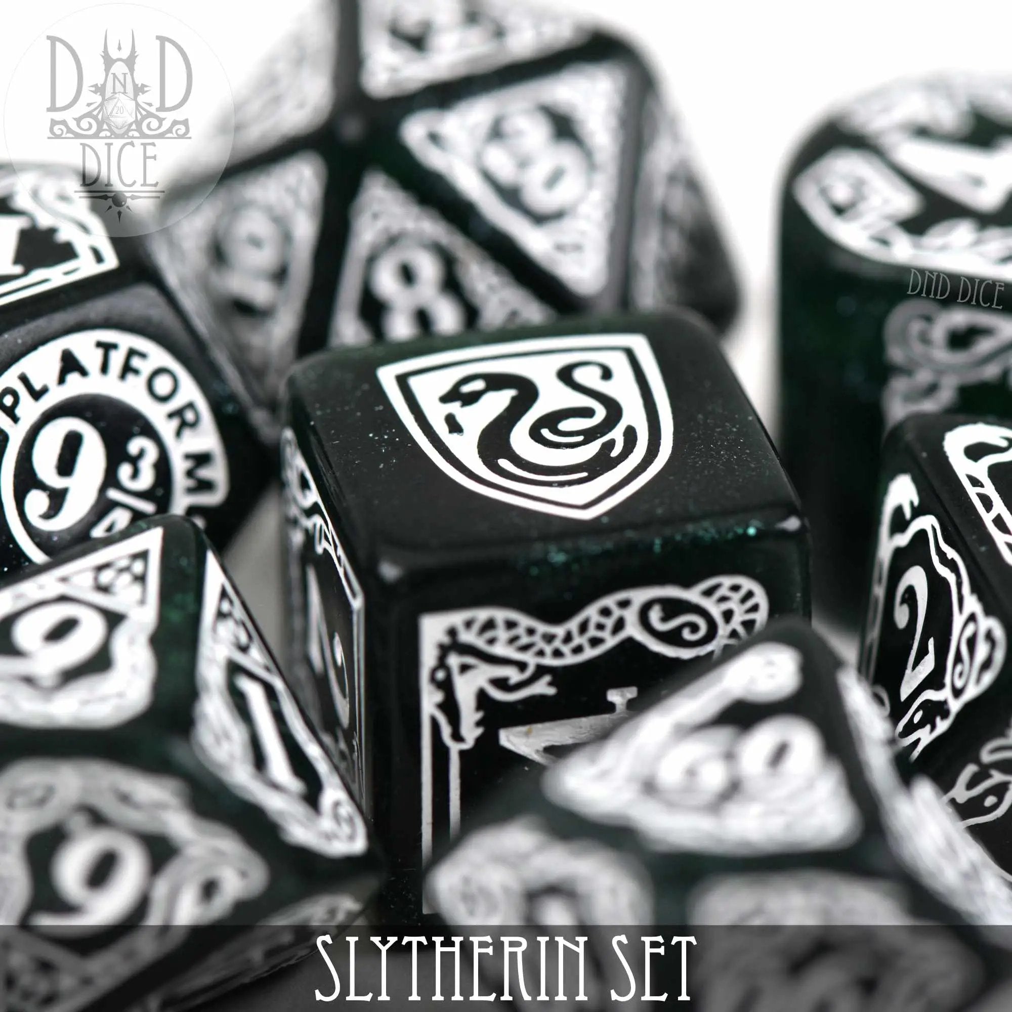 Harry Potter - Slytherin Dice Set by DNDDICE.COM