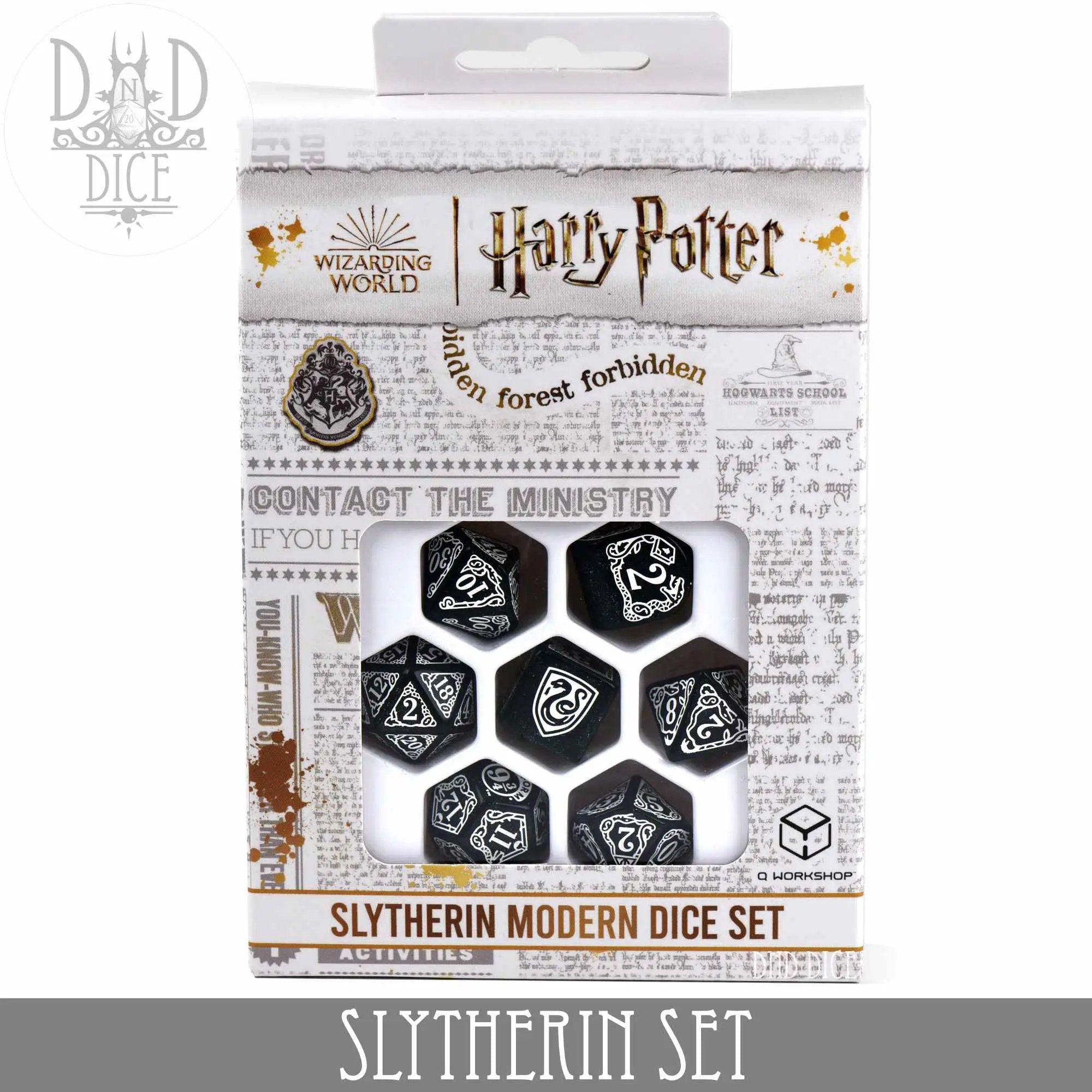 Harry Potter - Slytherin Dice Set by DNDDICE.COM