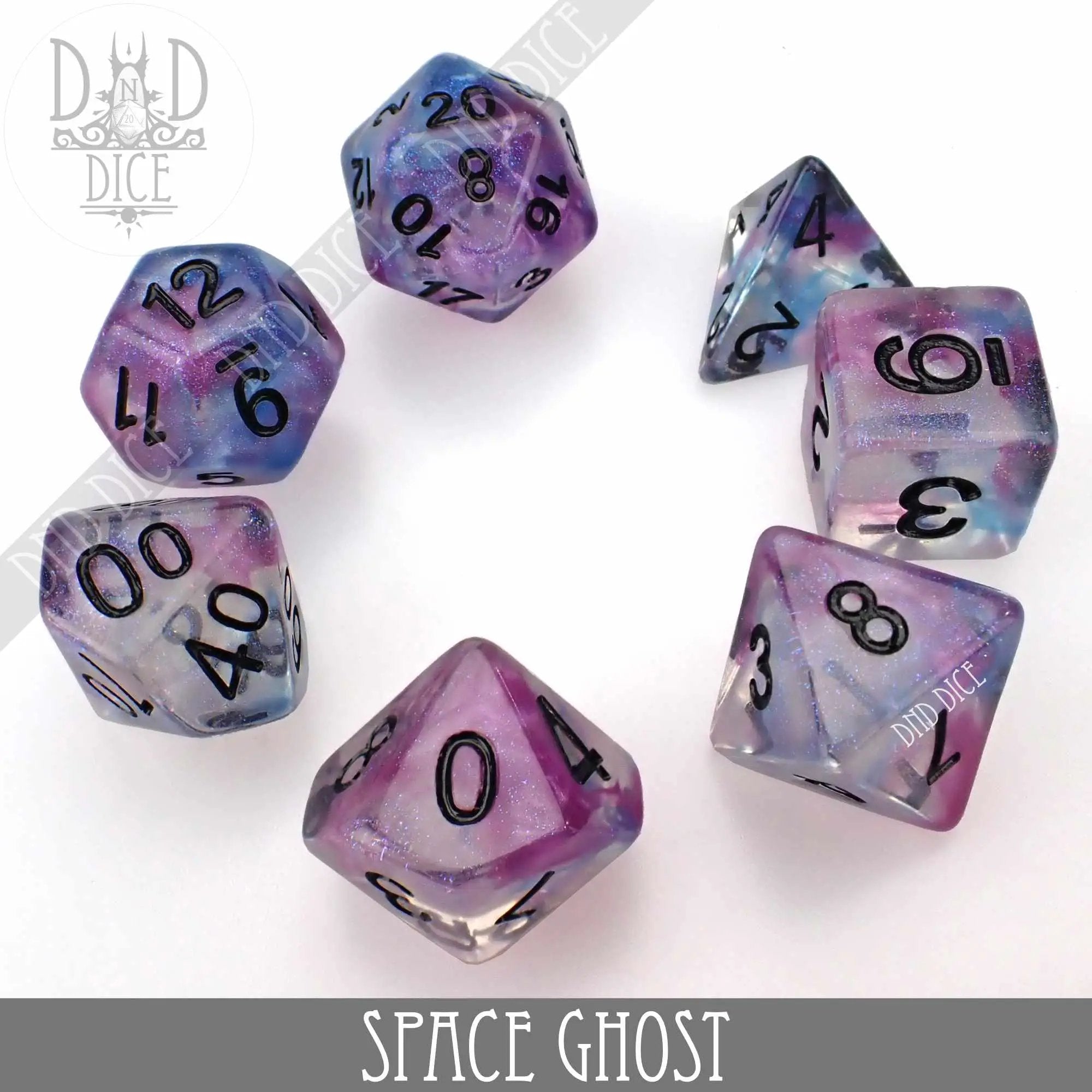 Space Ghost Dice Set by DNDDICE.COM