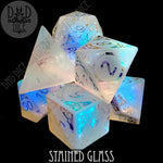 Stained Glass Frosted Dice Set (Gift Box) by DNDDICE.COM