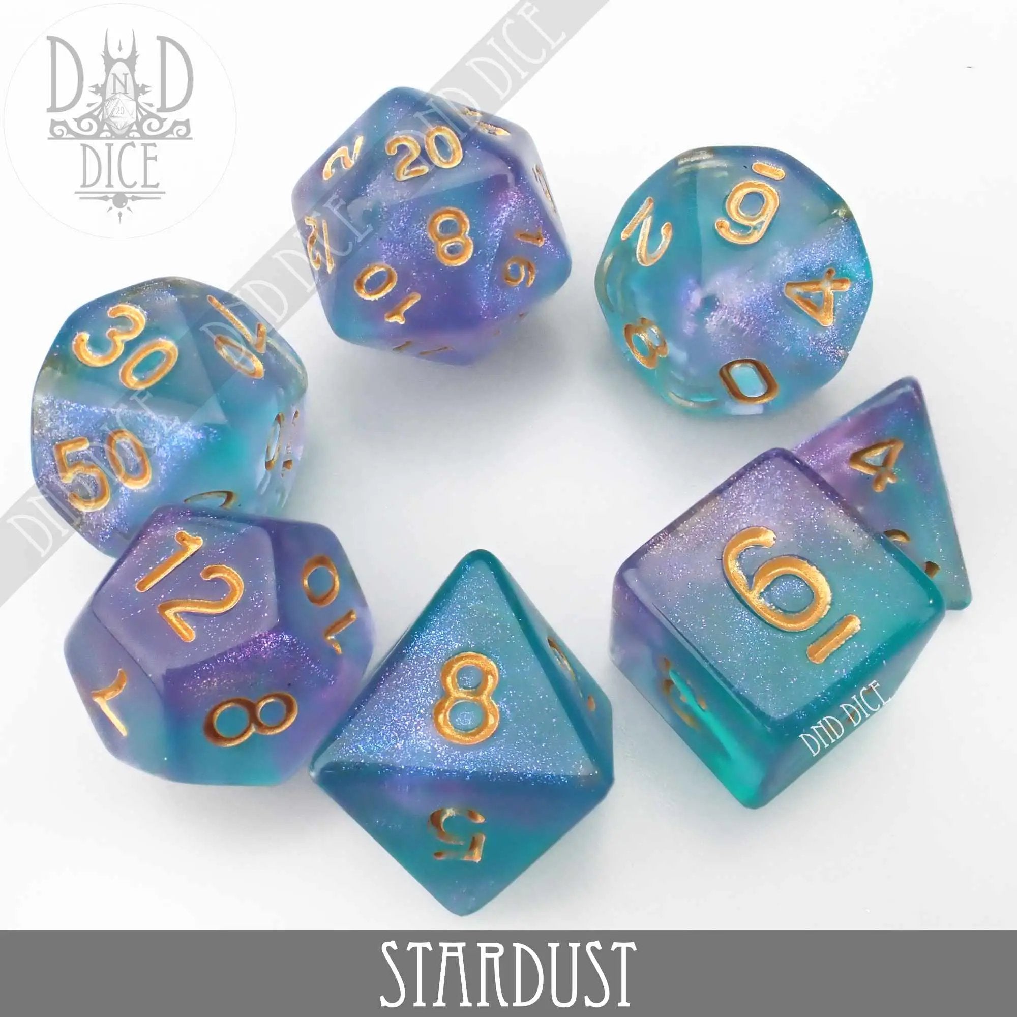 Stardust Dice Set by DNDDICE.COM