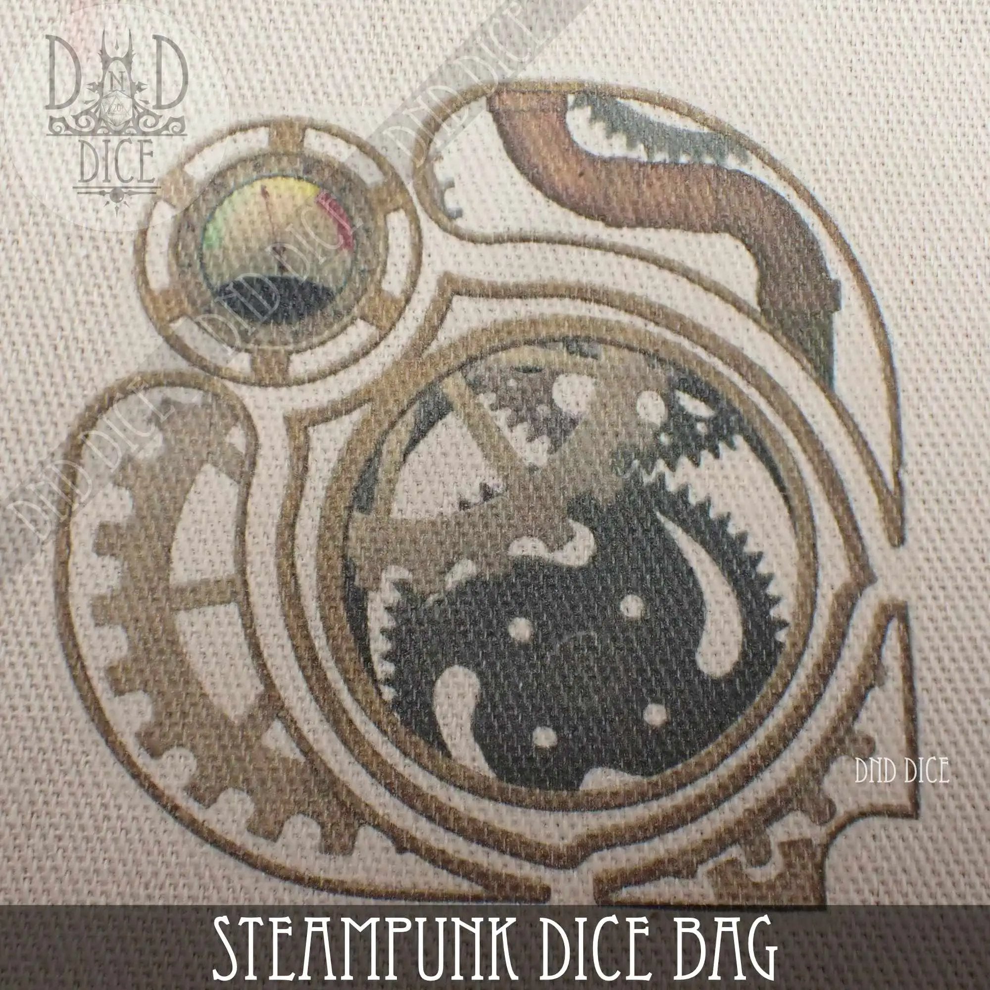Steampunk Dice Bag by DNDDICE.COM