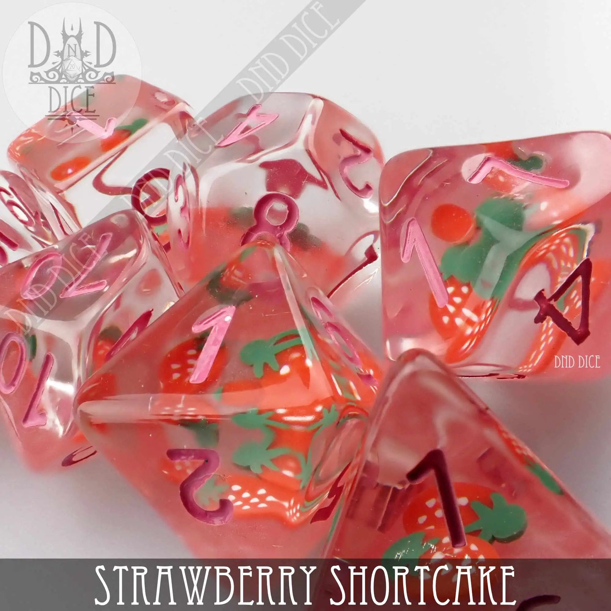 Strawberry Shortcake Dice Set by DNDDICE.COM