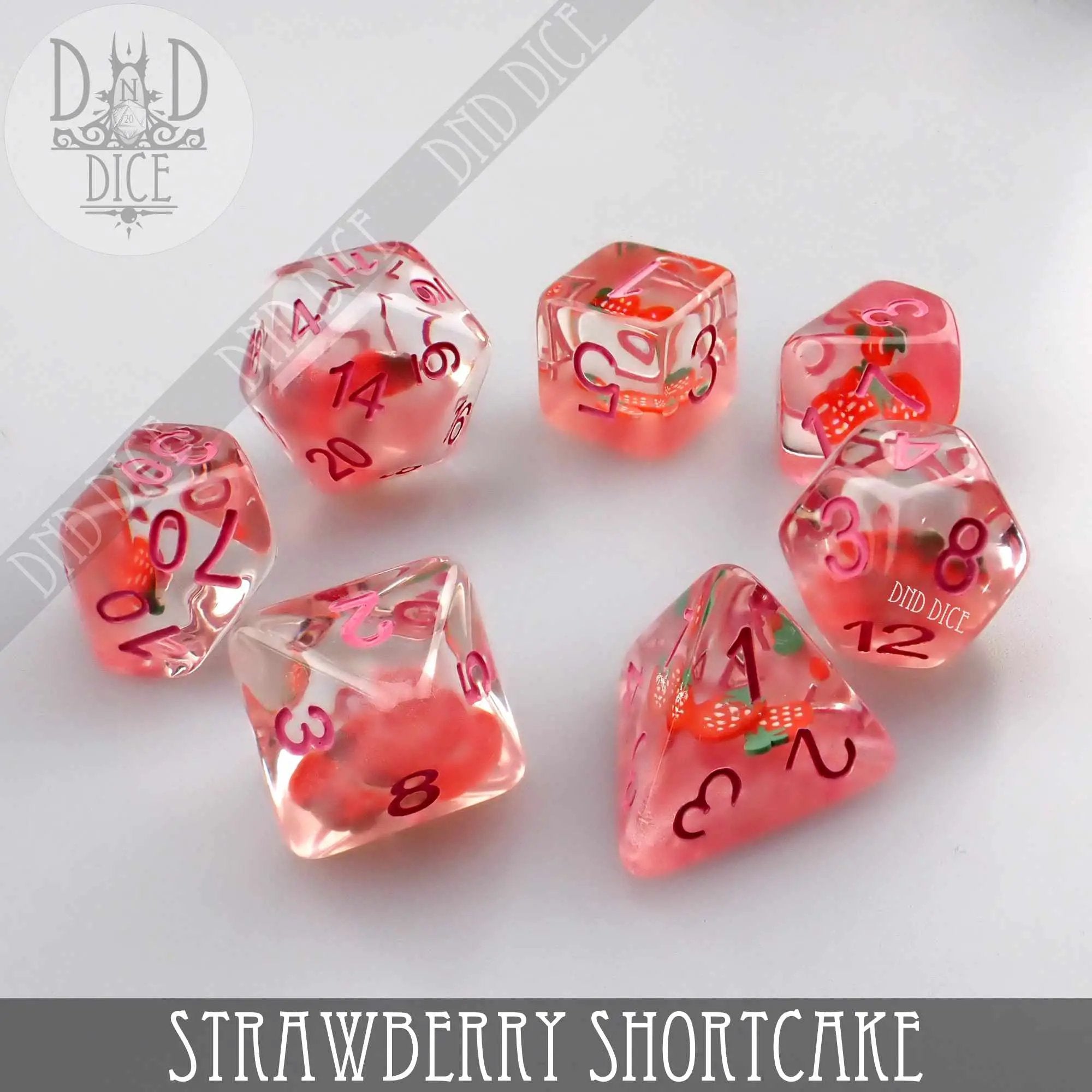Strawberry Shortcake Dice Set by DNDDICE.COM