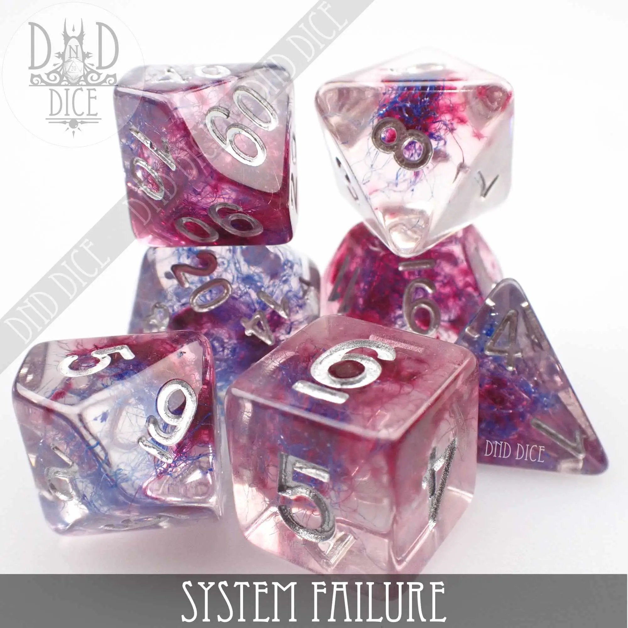 System Failure Dice Set by DNDDICE.COM