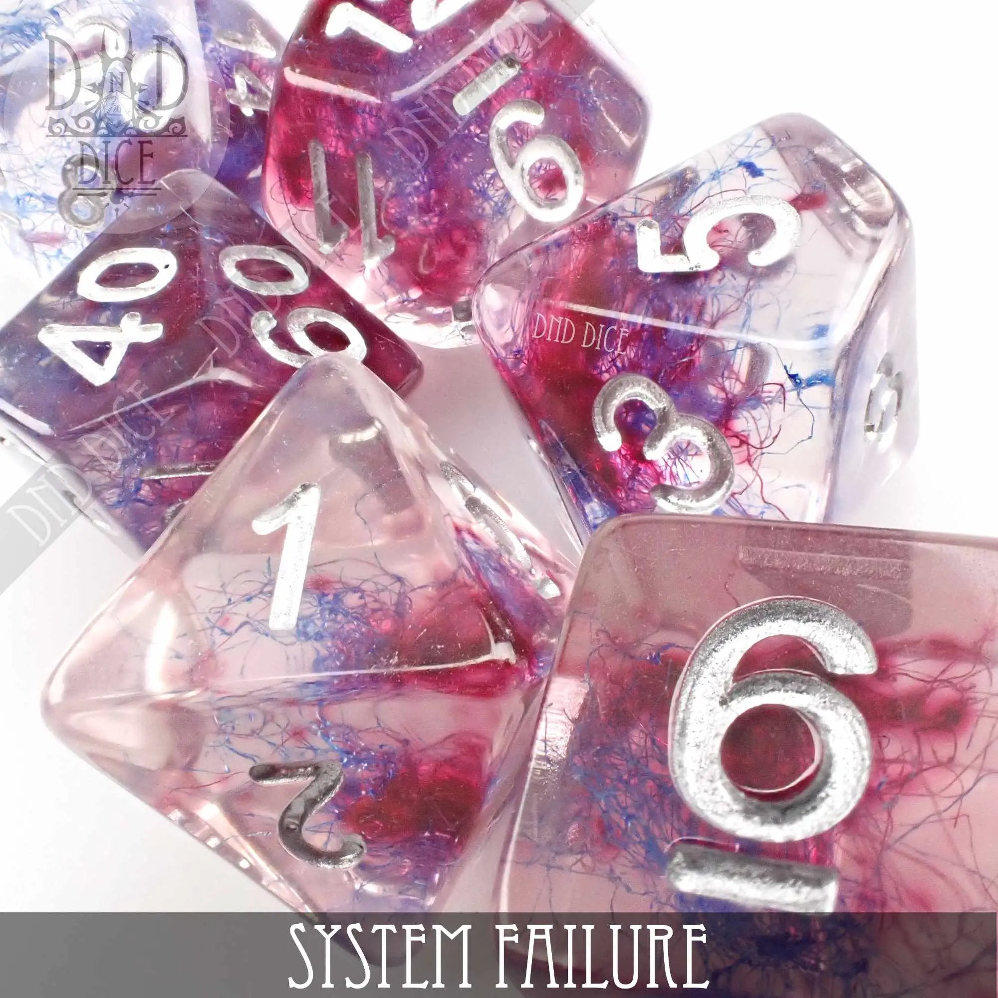 System Failure Dice Set by DNDDICE.COM