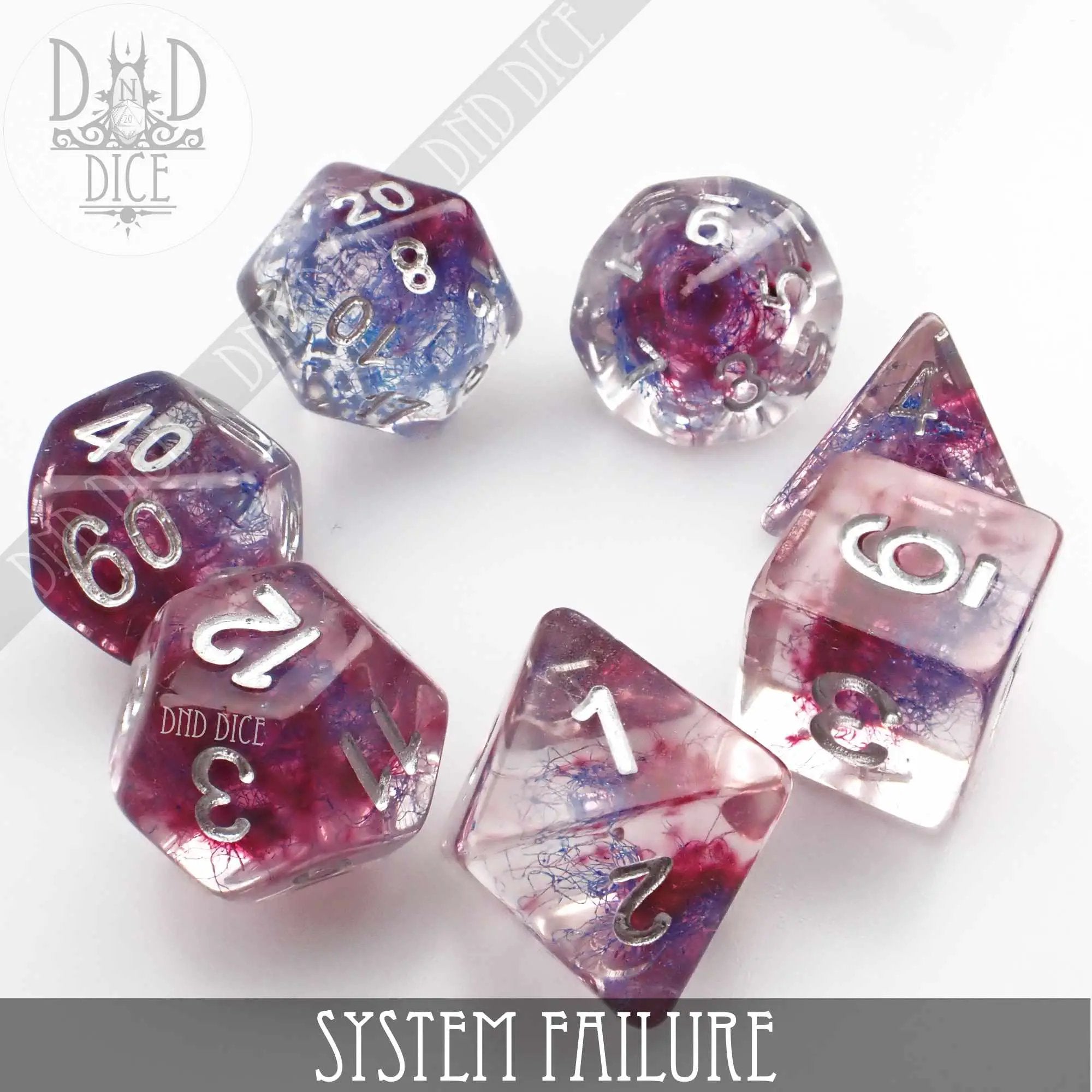 System Failure Dice Set by DNDDICE.COM