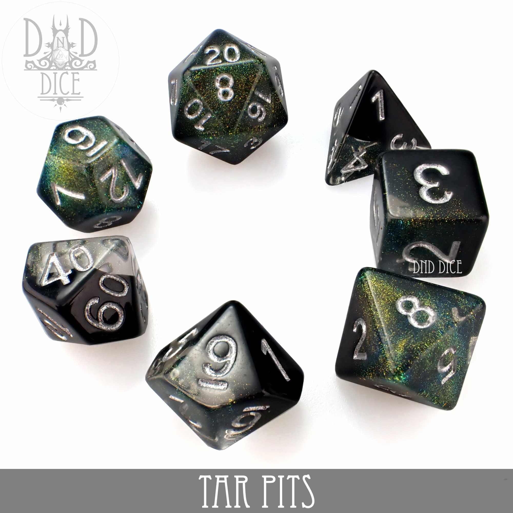 Tar Pits Dice Set by DNDDICE.COM
