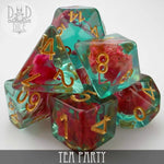 Tea Party Dice Set by DNDDICE.COM