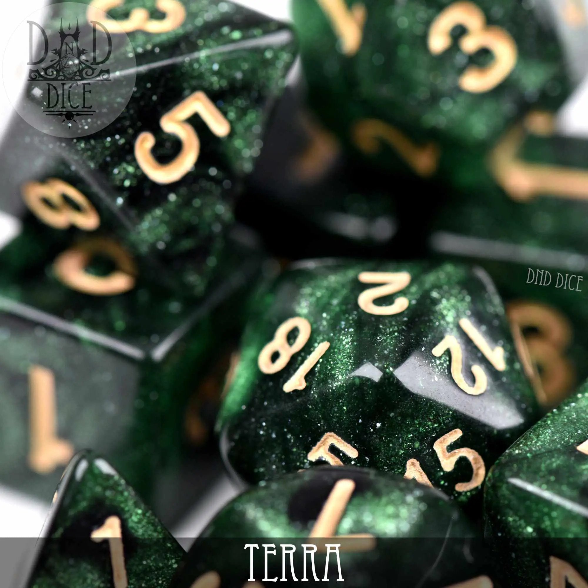 Terra Galaxy 7 or 11 Dice Set by DNDDICE.COM