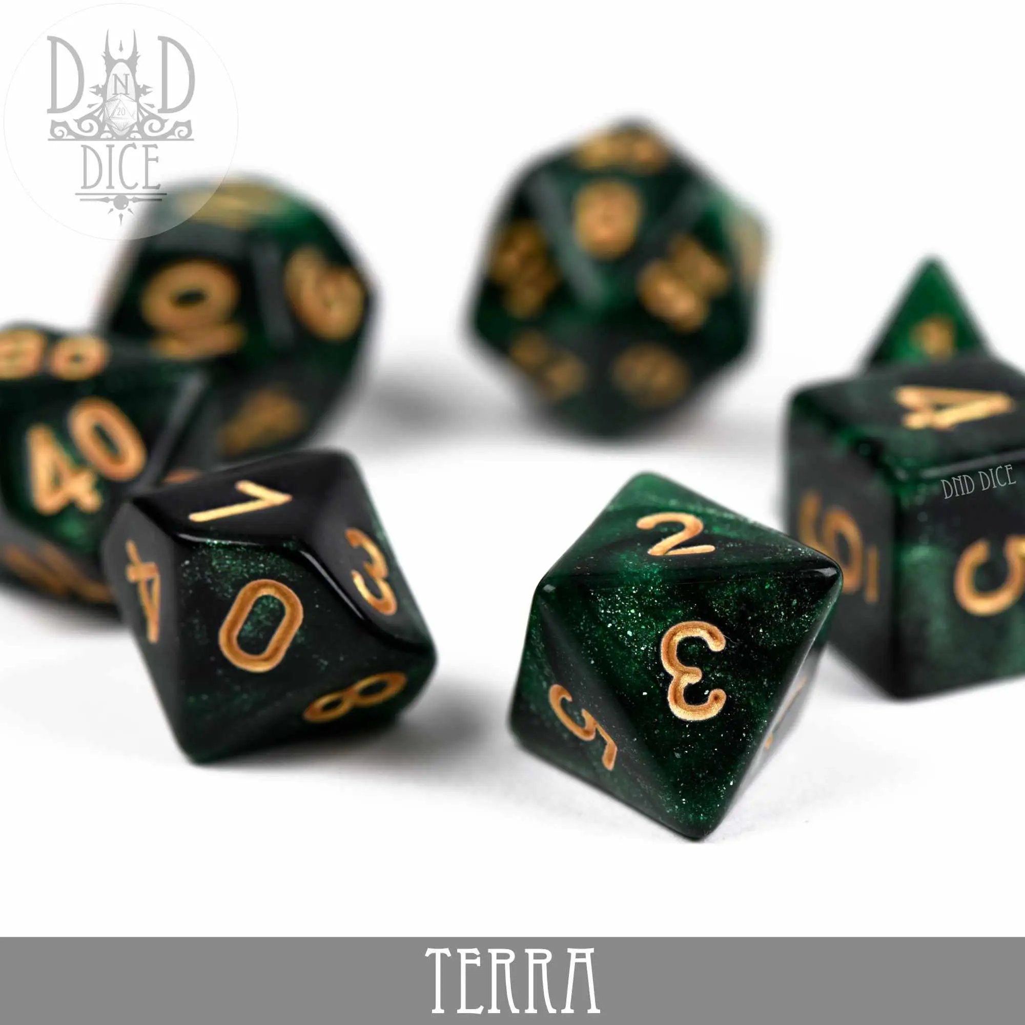 Terra Galaxy 7 or 11 Dice Set by DNDDICE.COM