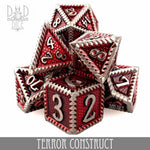 Terror Construct Metal Dice Set by DNDDICE.COM