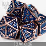 Terror Creek Metal Dice Set by DNDDICE.COM