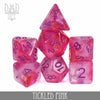 Tickled Pink Dice Set by DNDDICE.COM