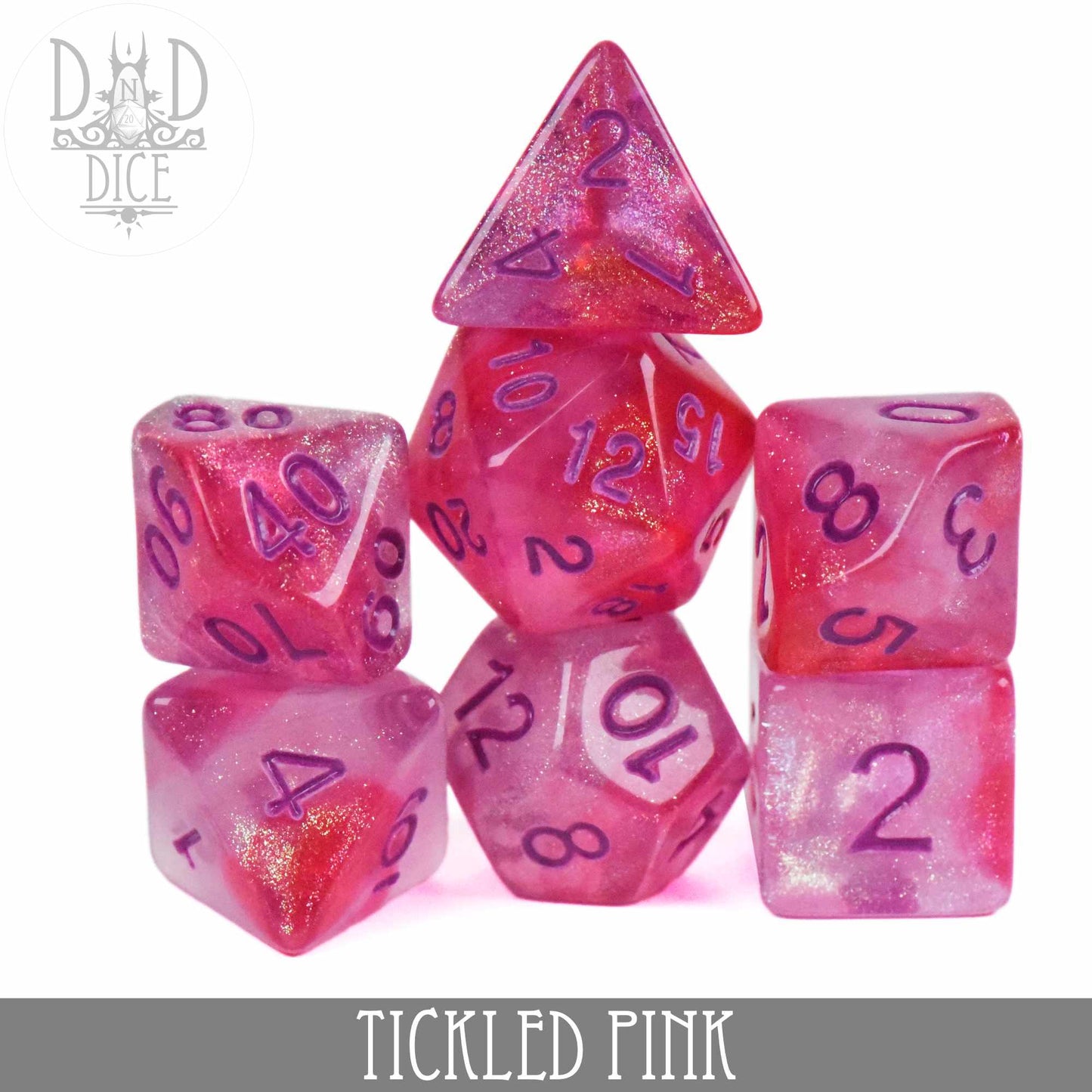 Tickled Pink Dice Set