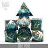 Tide Pool Handmade Dice Set by DNDDICE.COM