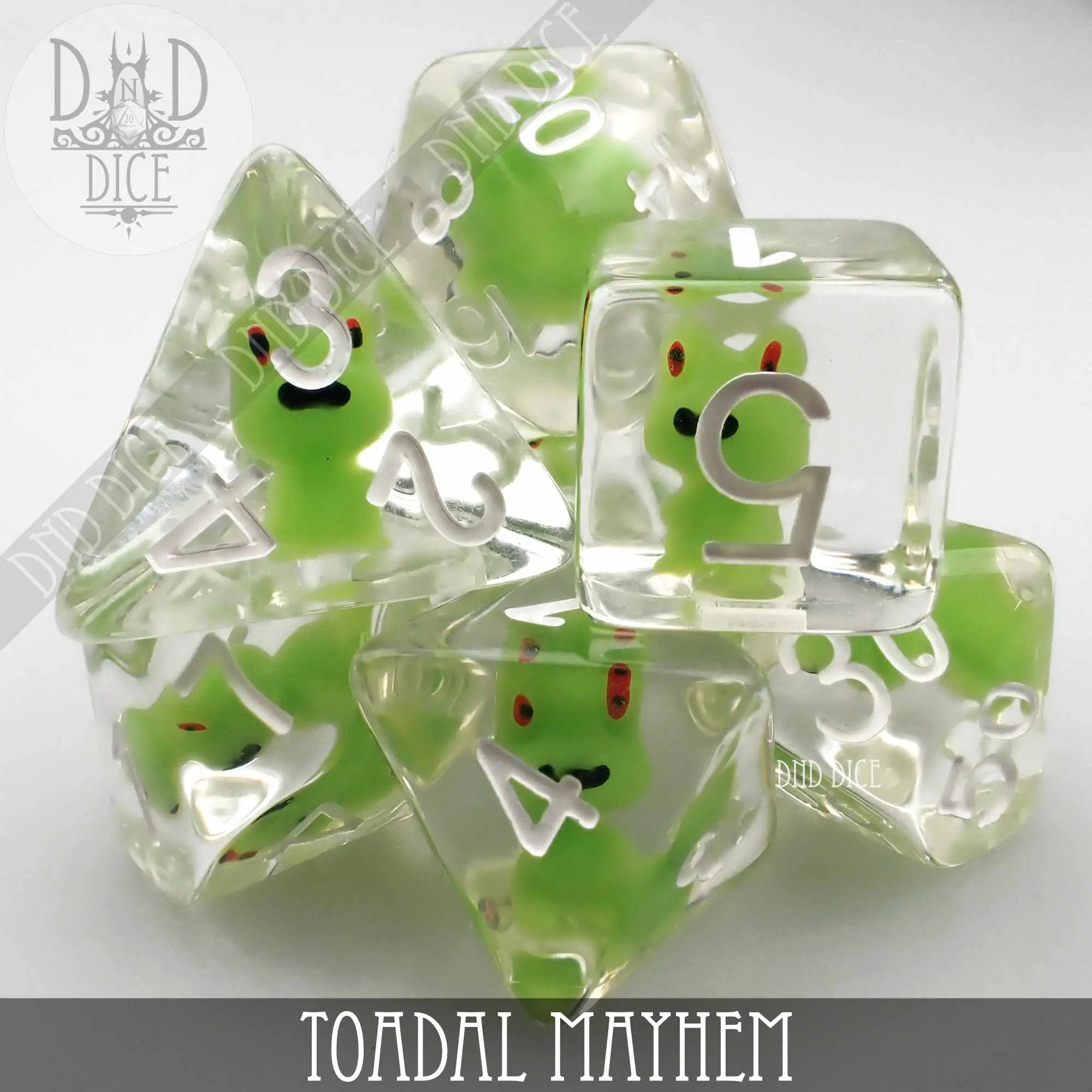 Toadal Mayhem Dice Set by DNDDICE.COM