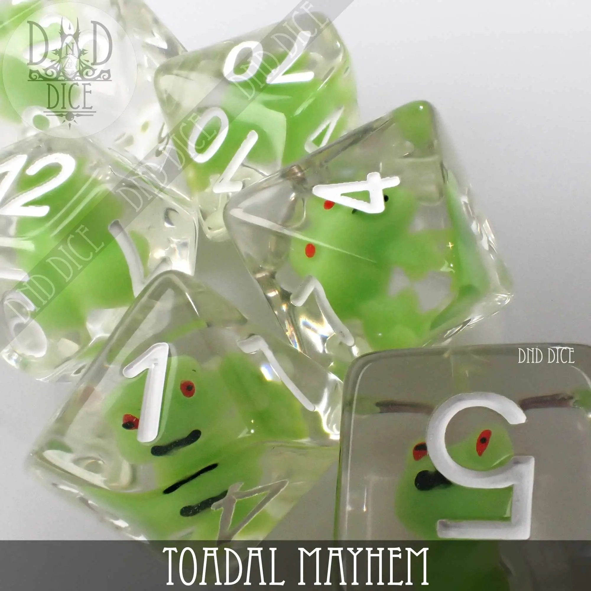 Toadal Mayhem Dice Set by DNDDICE.COM