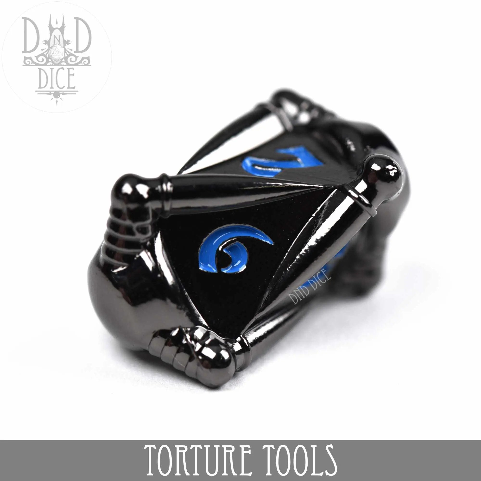 Torture Tools Blue - Metal Dice Set by DNDDICE.COM