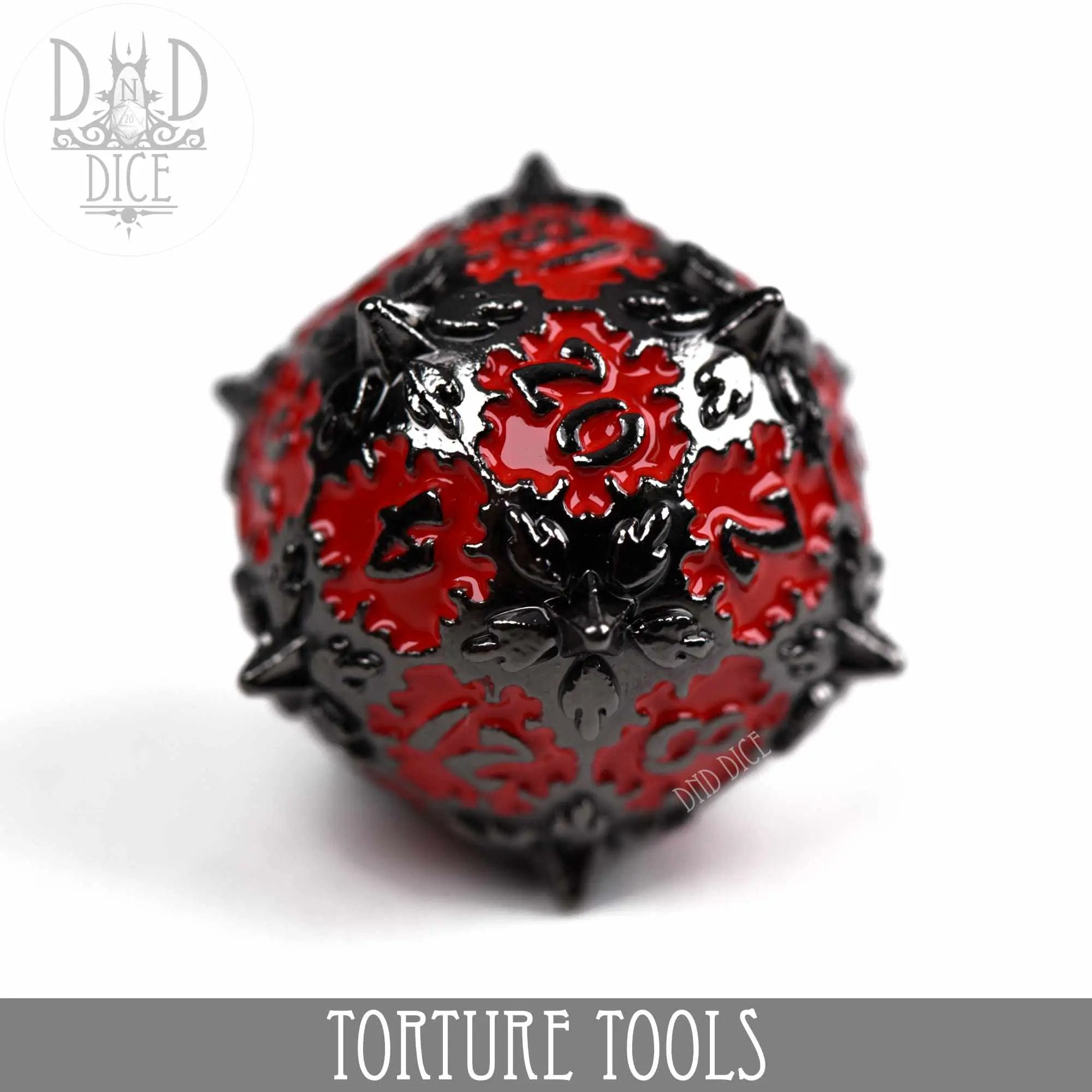 Torture Tools Red - Metal Dice Set by DNDDICE.COM