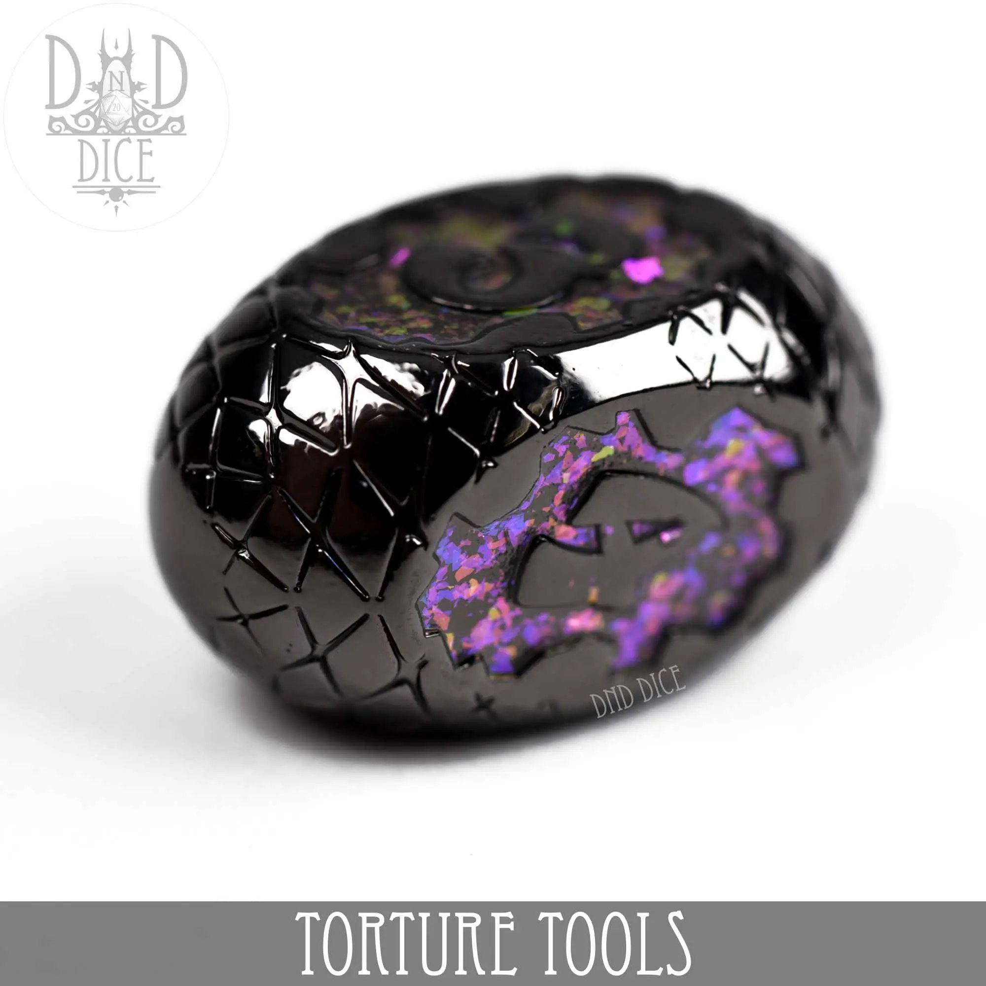 Torture Tools Red - Metal Dice Set by DNDDICE.COM