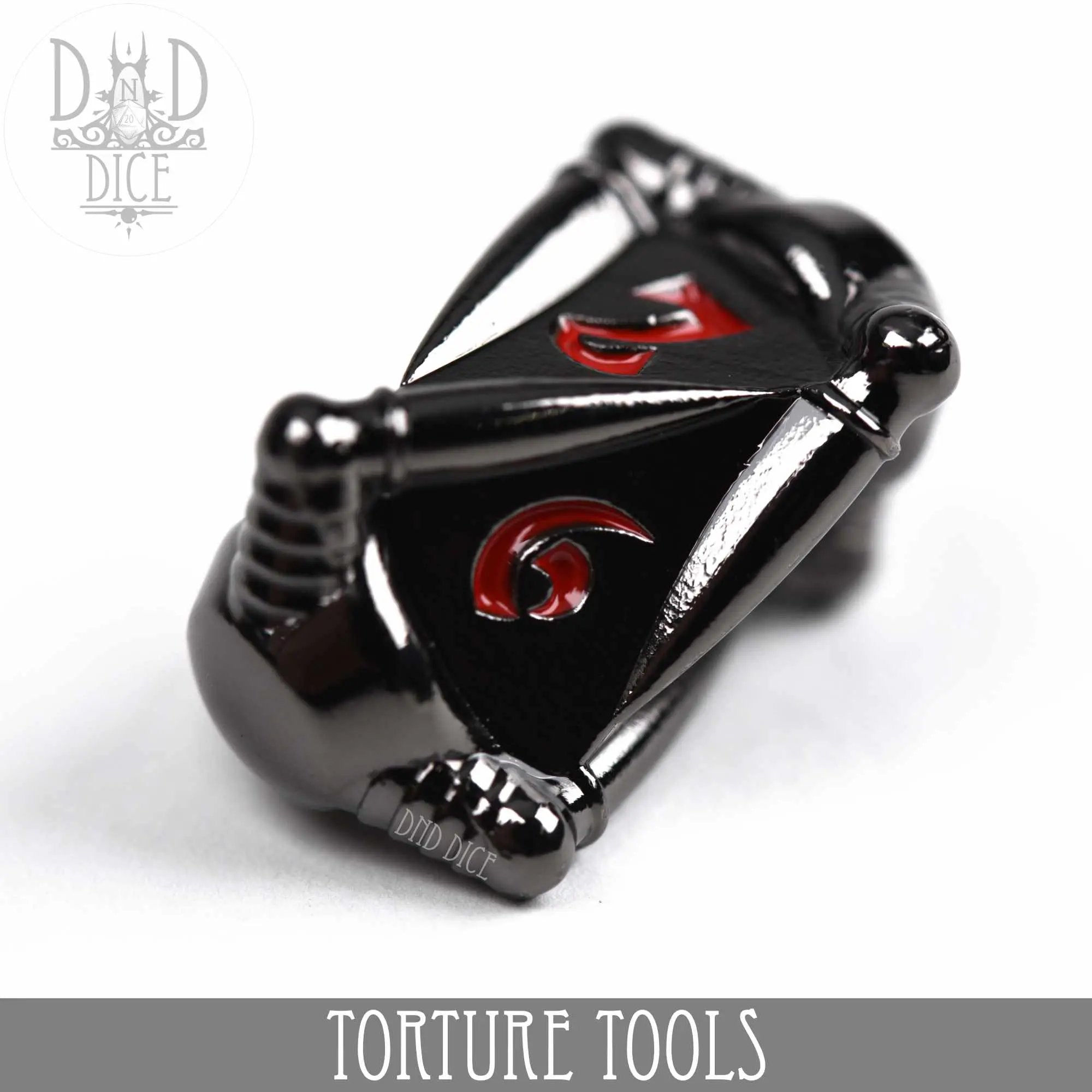 Torture Tools Red - Metal Dice Set by DNDDICE.COM