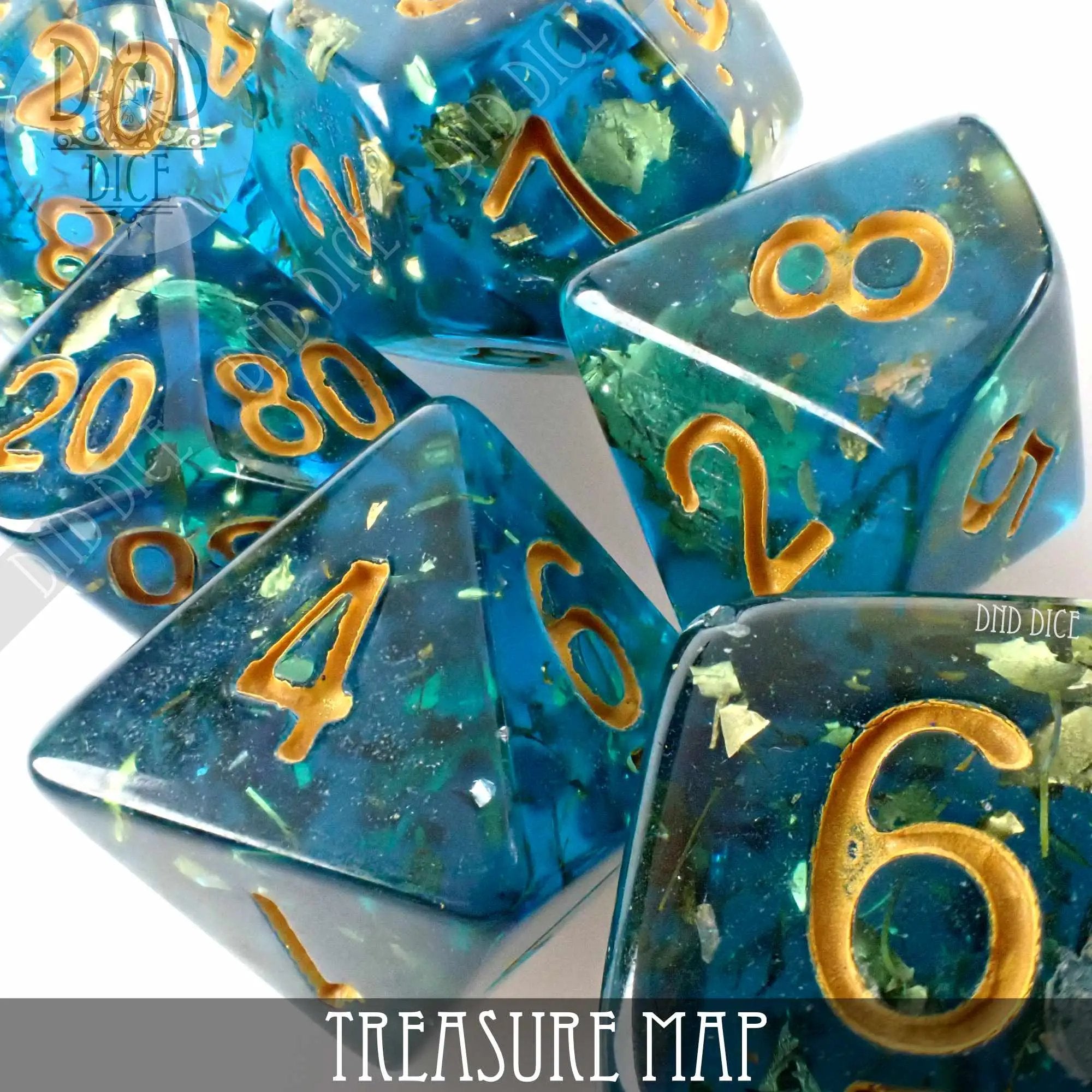 Treasure Map Dice Set by DNDDICE.COM