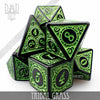 Tribal Grass Dice Set by DNDDICE.COM