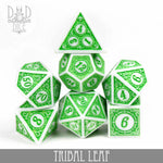 Tribal Leaf Dice Set by DNDDICE.COM