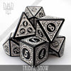 Tribal Snow Dice Set by DNDDICE.COM