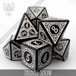 Tribal Snow Dice Set by DNDDICE.COM