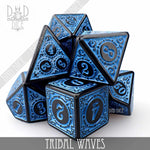Tribal Waves Dice Set by DNDDICE.COM