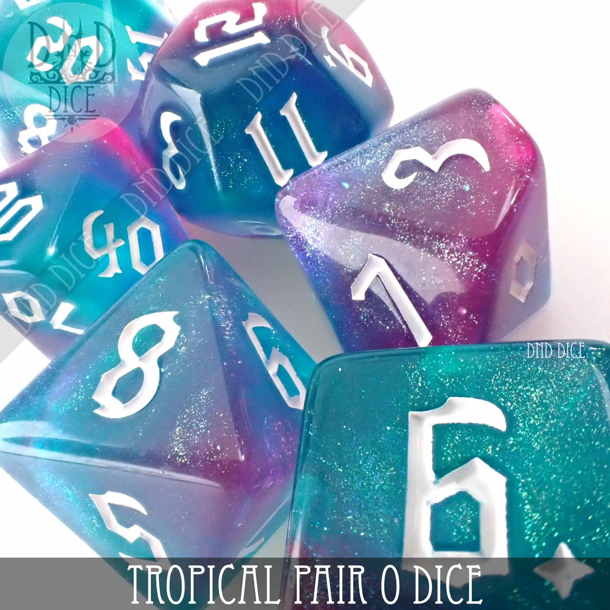 Tropical Pair O Dice Set by DNDDICE.COM