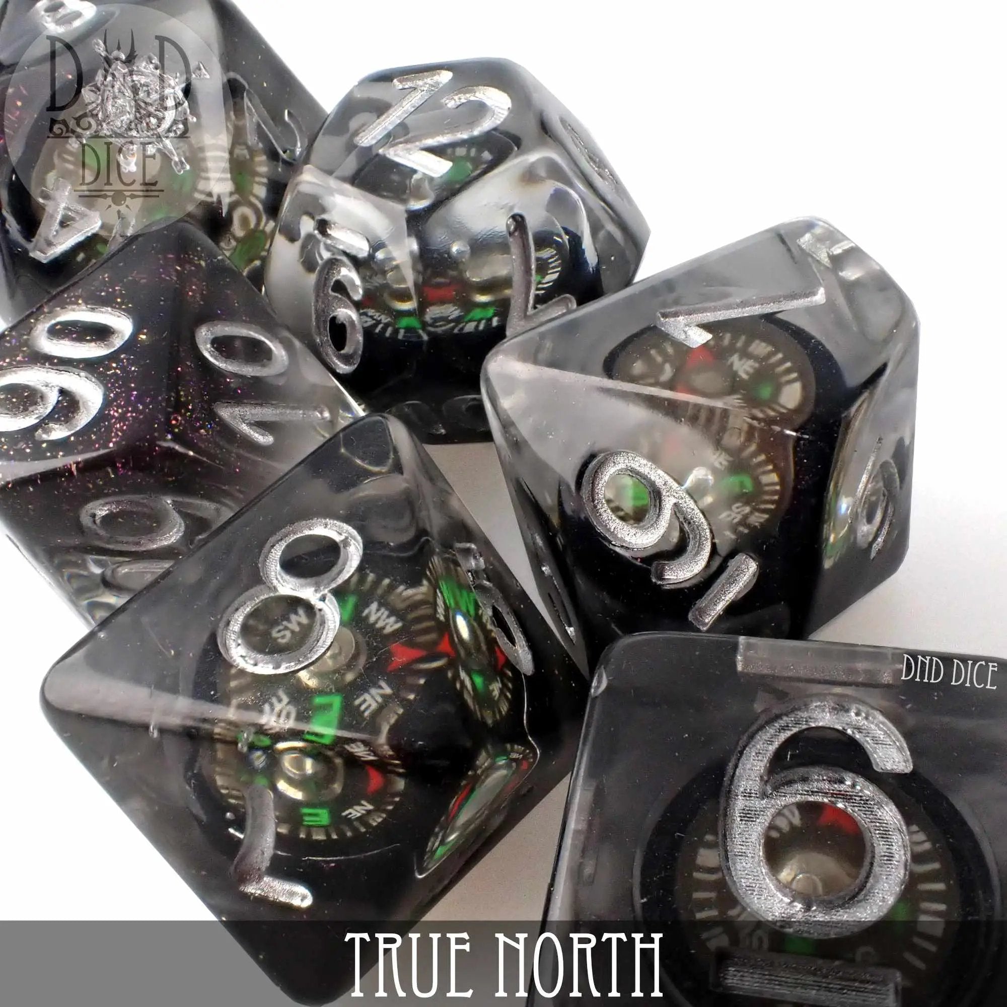True North Dice Set (Real Compass) by DNDDICE.COM