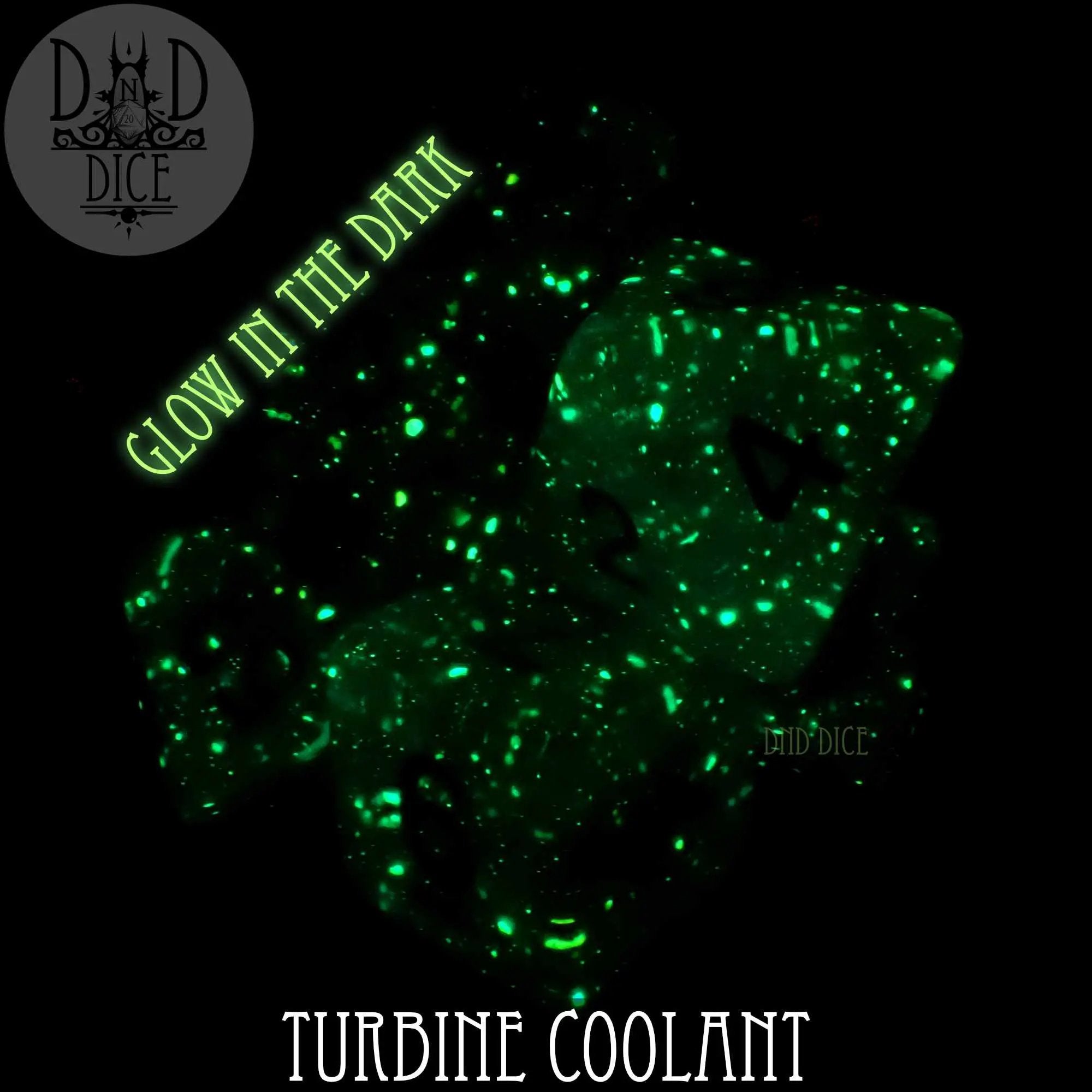 Turbine Coolant Glow in the Dark Dice Set by DNDDICE.COM