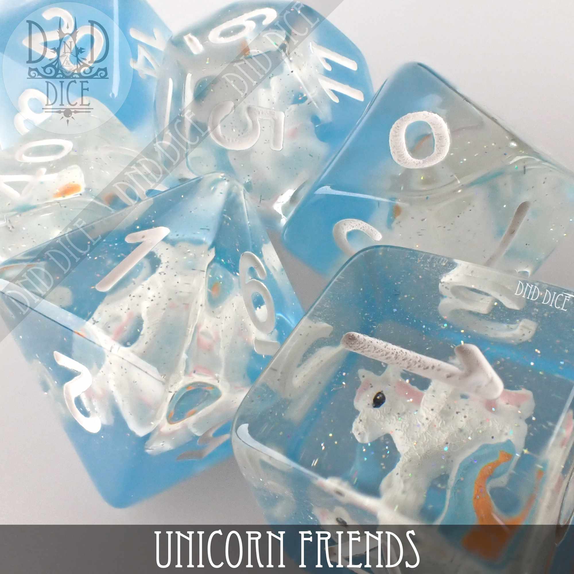 Unicorn Friends Dice Set by DNDDICE.COM