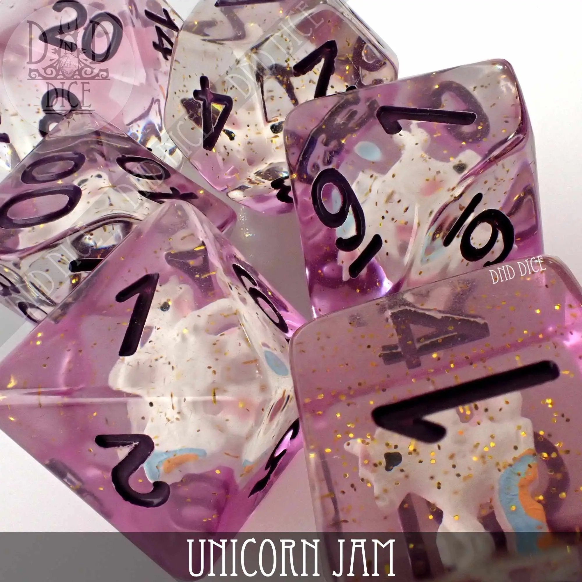 Unicorn Jam Dice Set by DNDDICE.COM