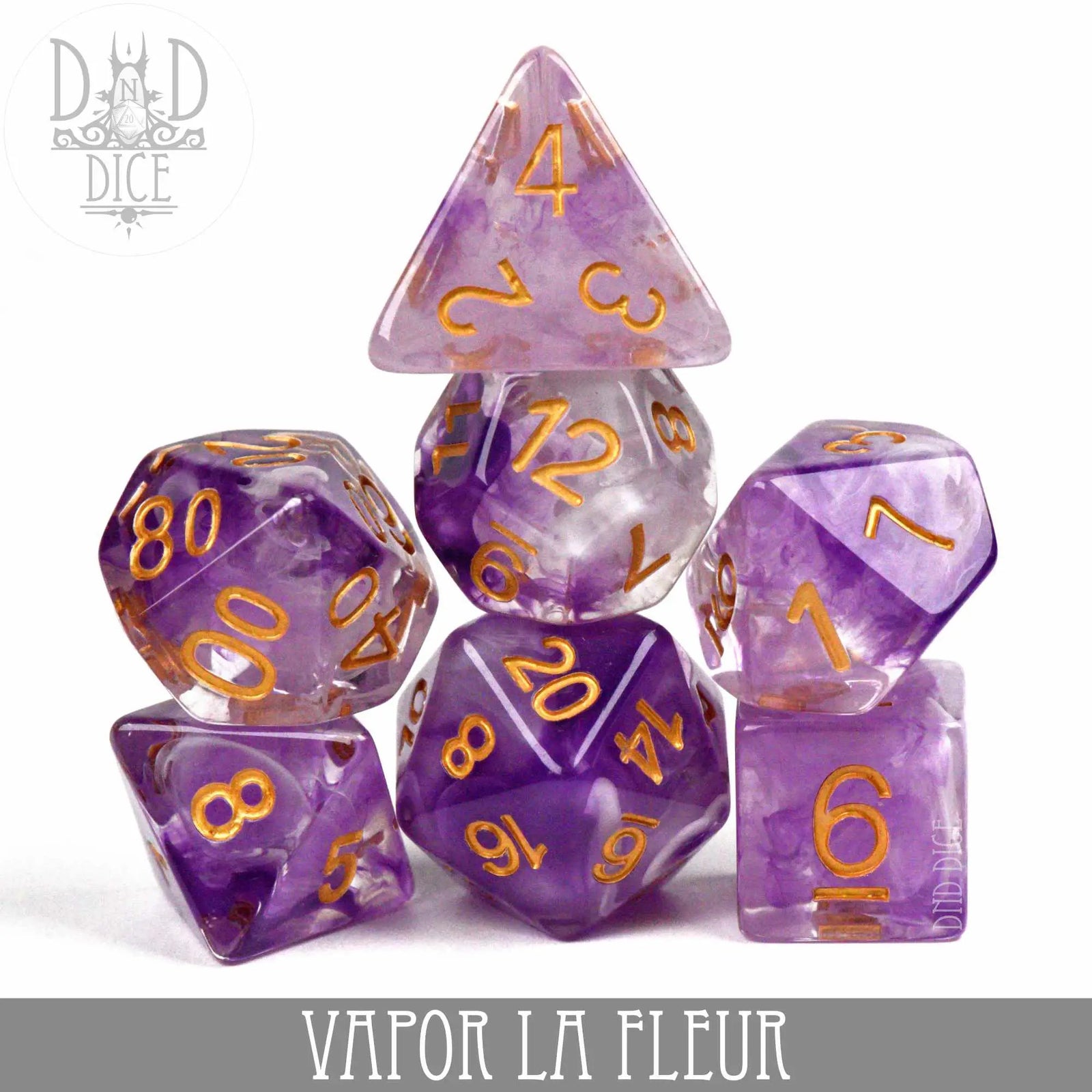 Vapor La Fleur Dice Set by DNDDICE.COM