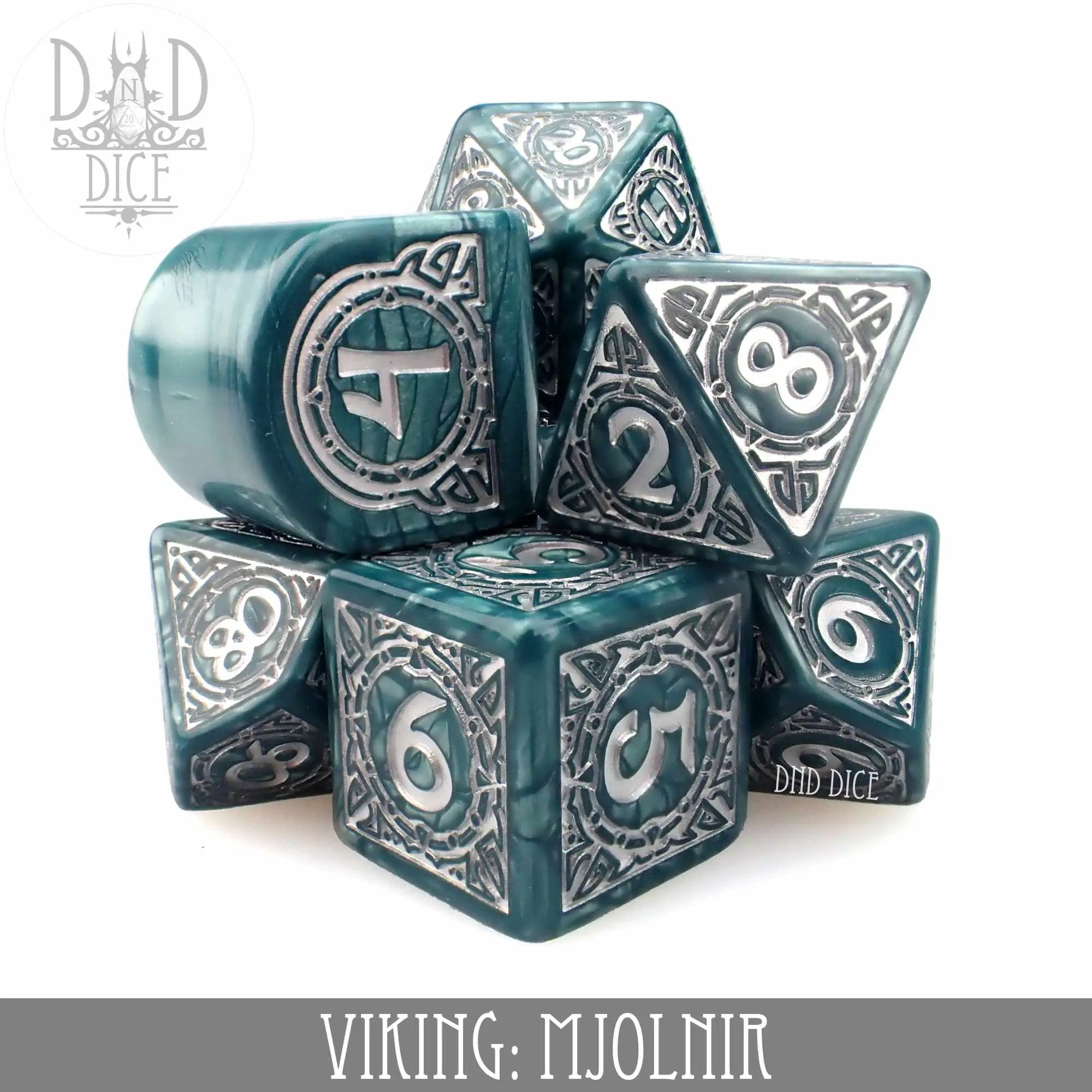 Viking Mjolnir Dice Set by DNDDICE.COM