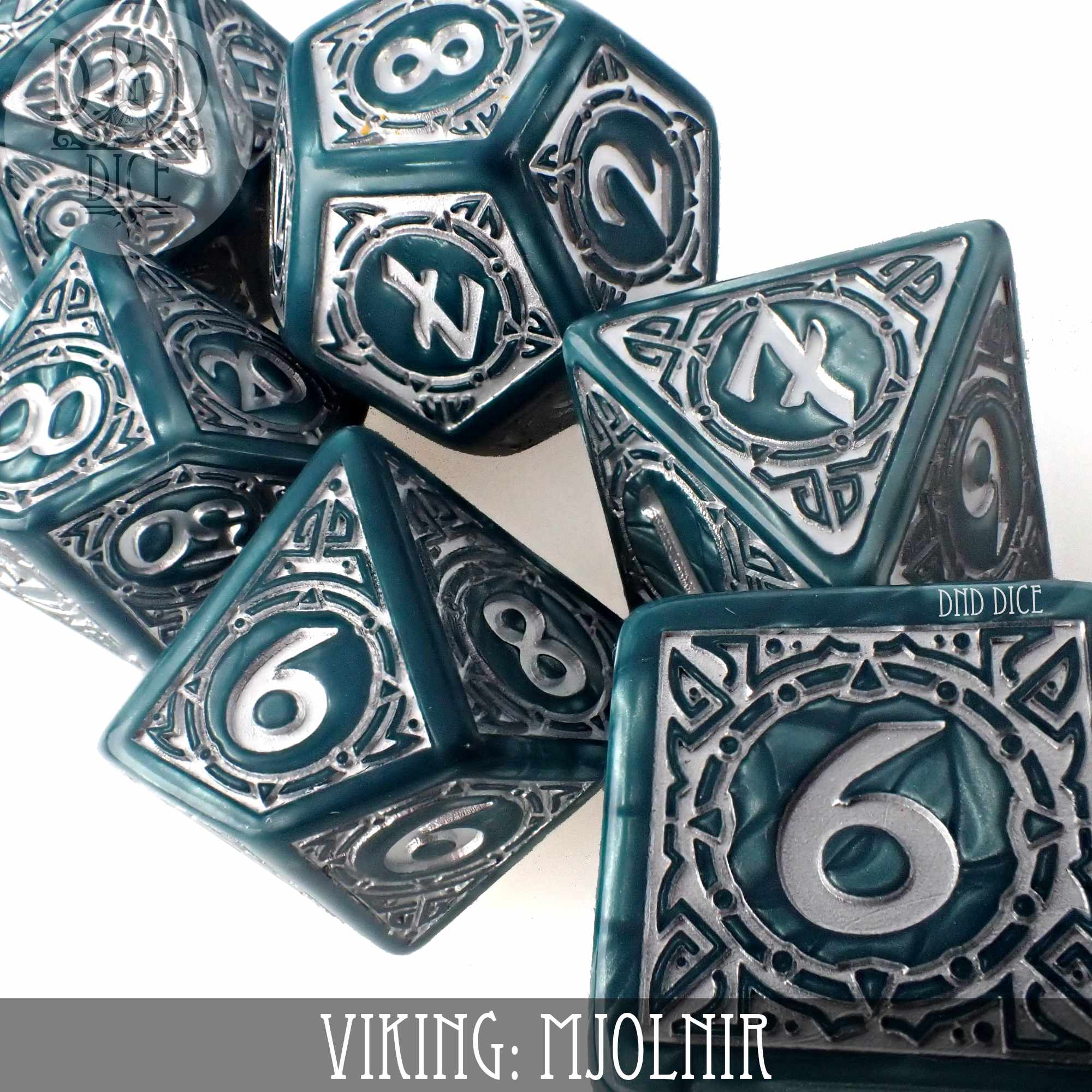 Viking Mjolnir Dice Set by DNDDICE.COM