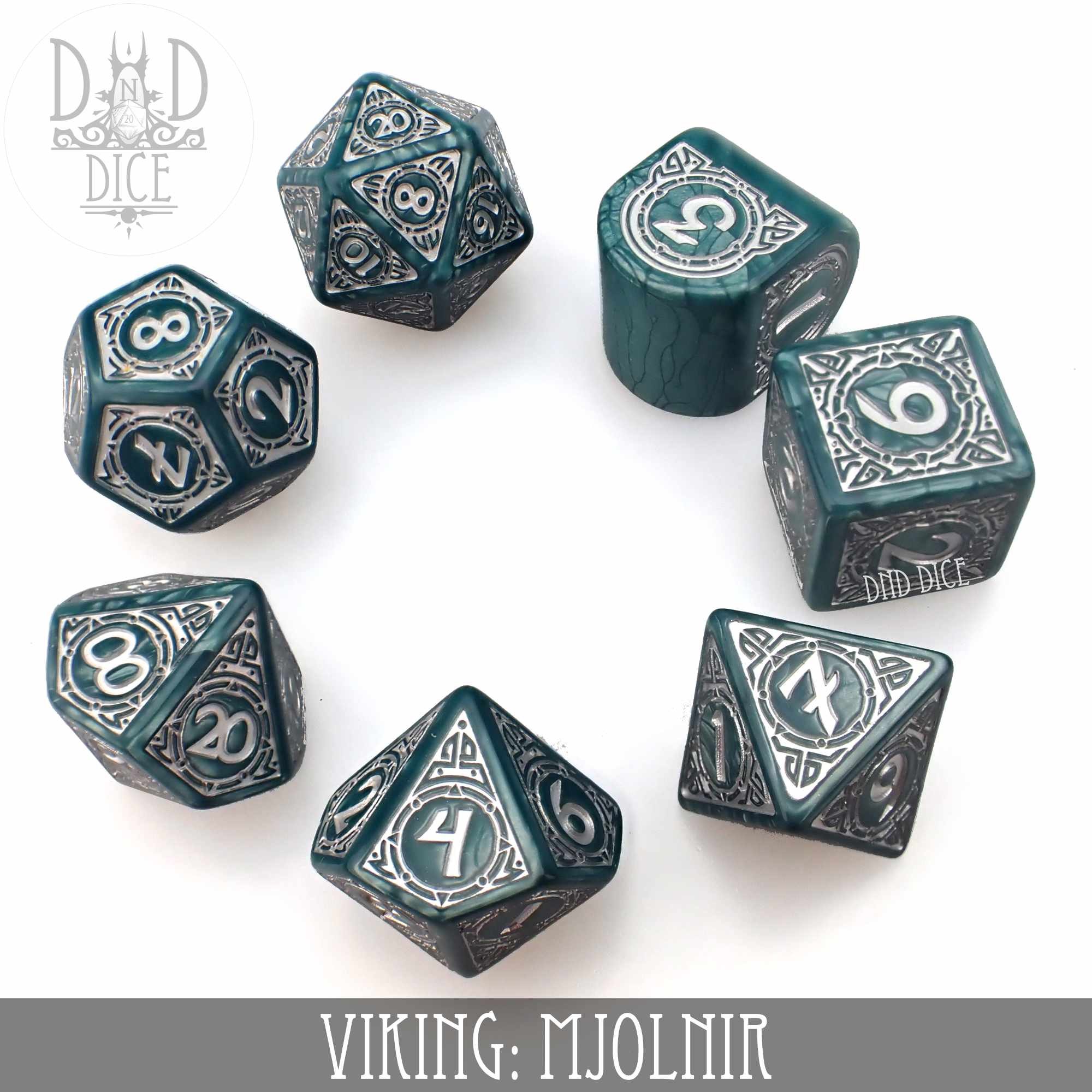Viking Mjolnir Dice Set by DNDDICE.COM