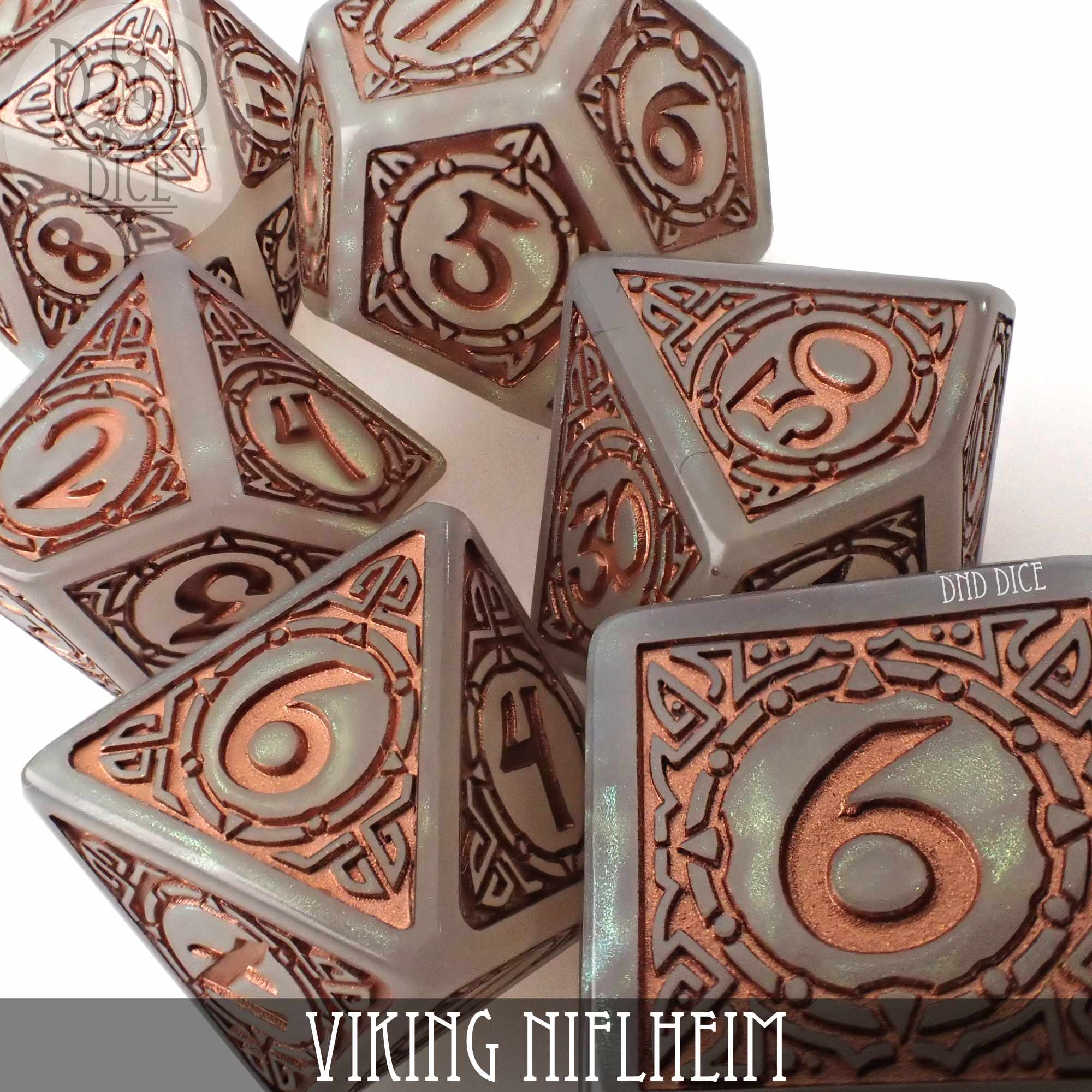 Viking Niflheim Dice Set by DNDDICE.COM