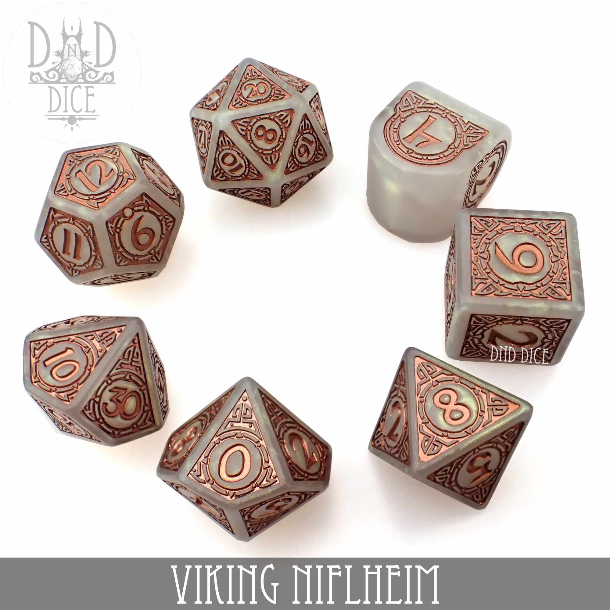 Viking Niflheim Dice Set by DNDDICE.COM
