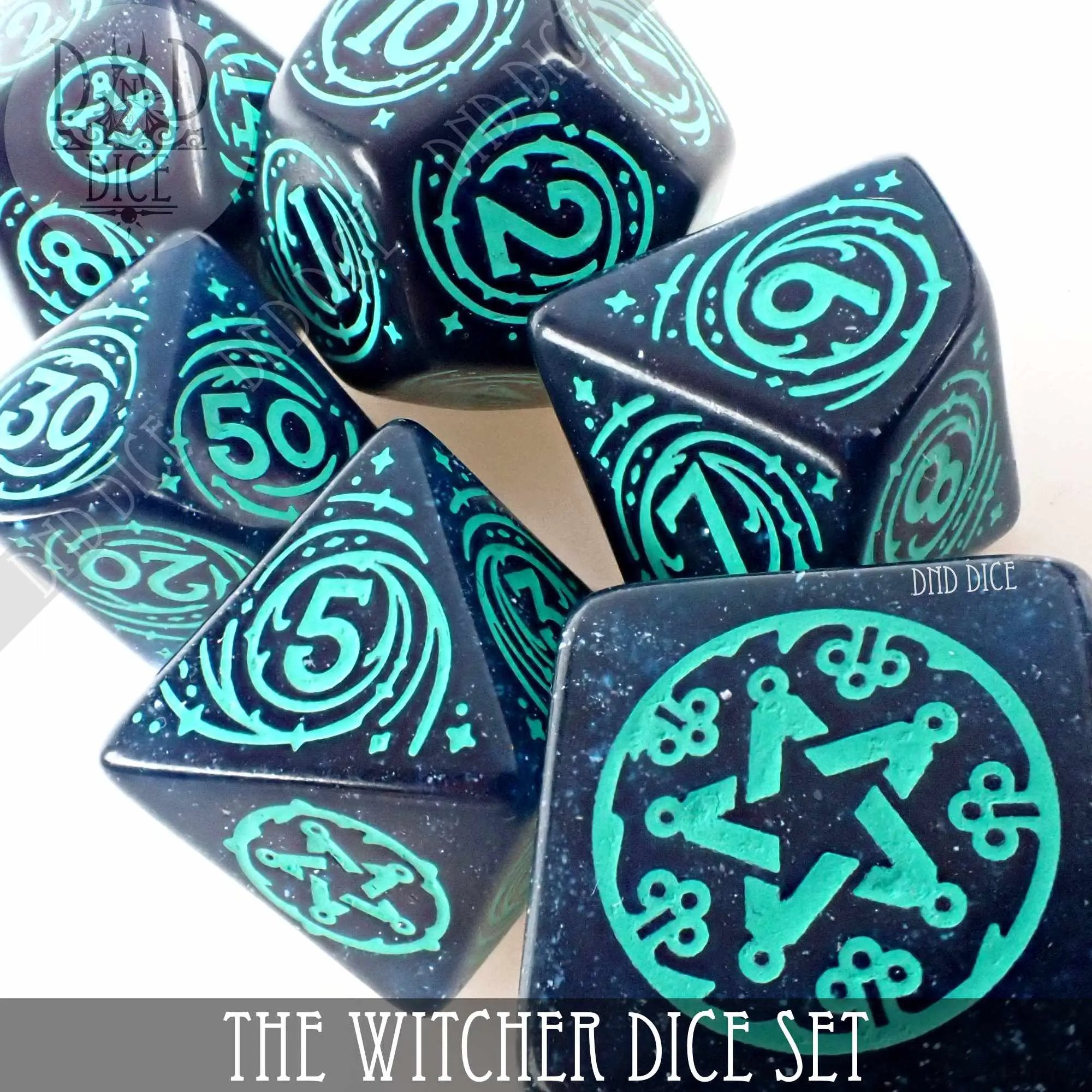 The Witcher Dice Set and Coin - Yennefer by DNDDICE.COM