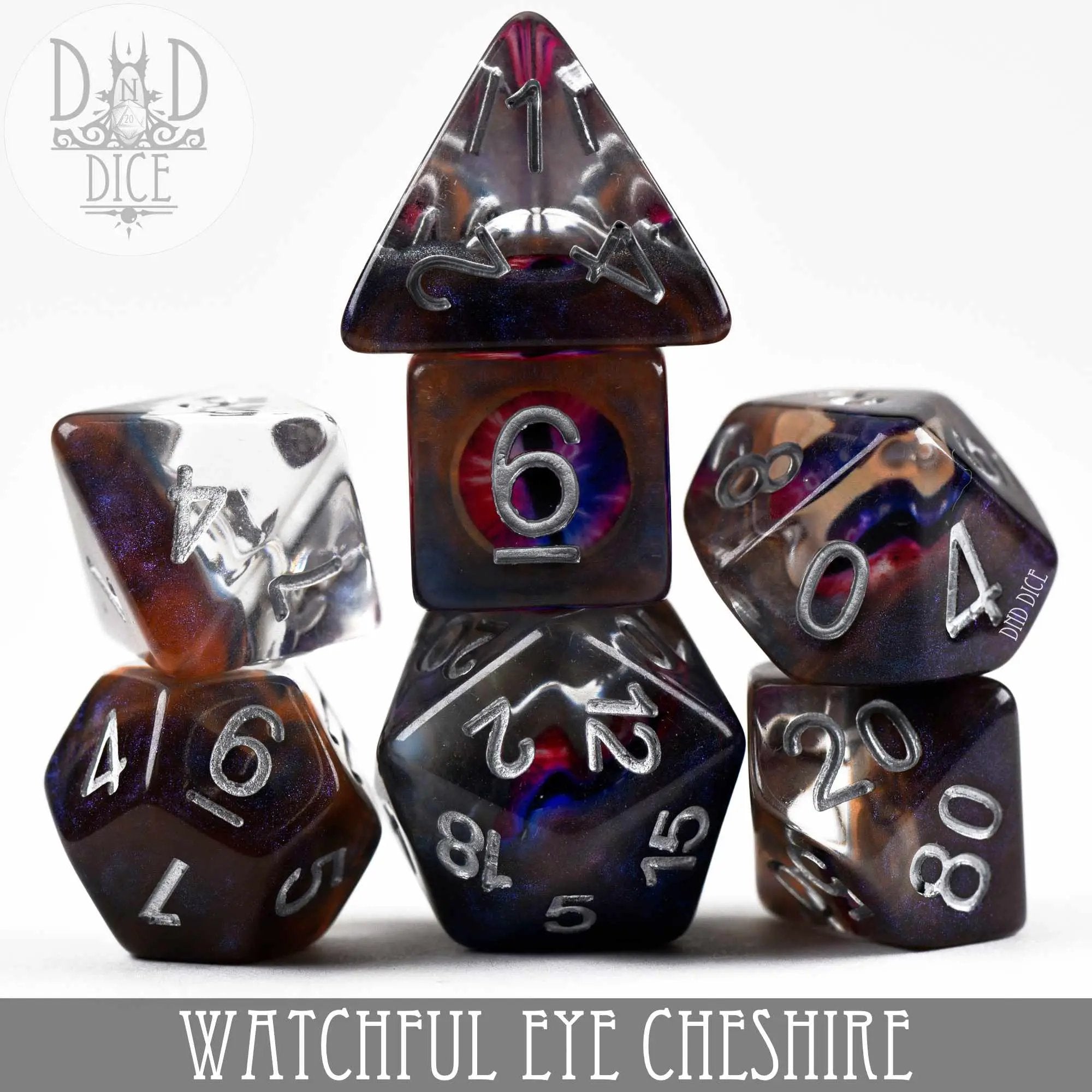Watchful Eye - Cheshire Dice Set by DNDDICE.COM
