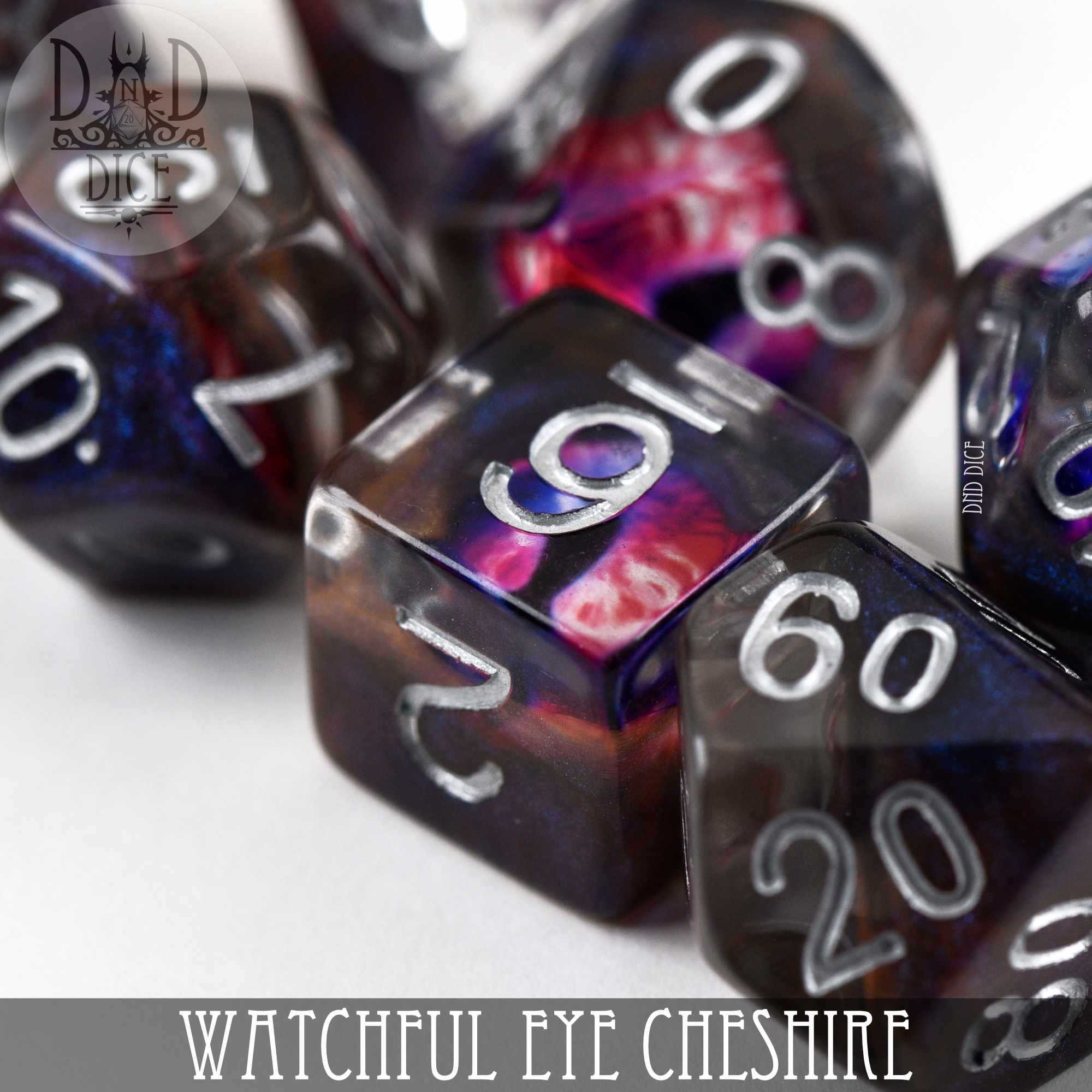 Watchful Eye - Cheshire Dice Set by DNDDICE.COM