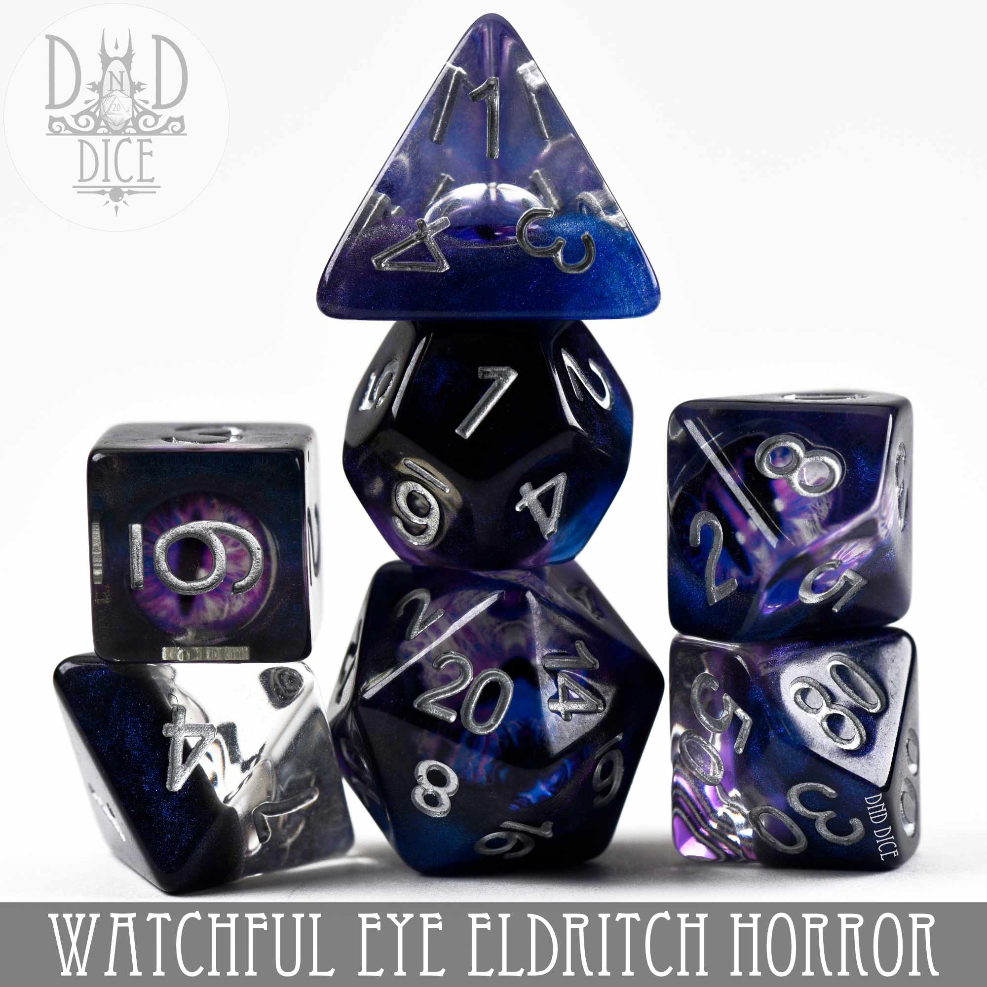 Watchful Eye - Eldritch Horror Dice Set by DNDDICE.COM