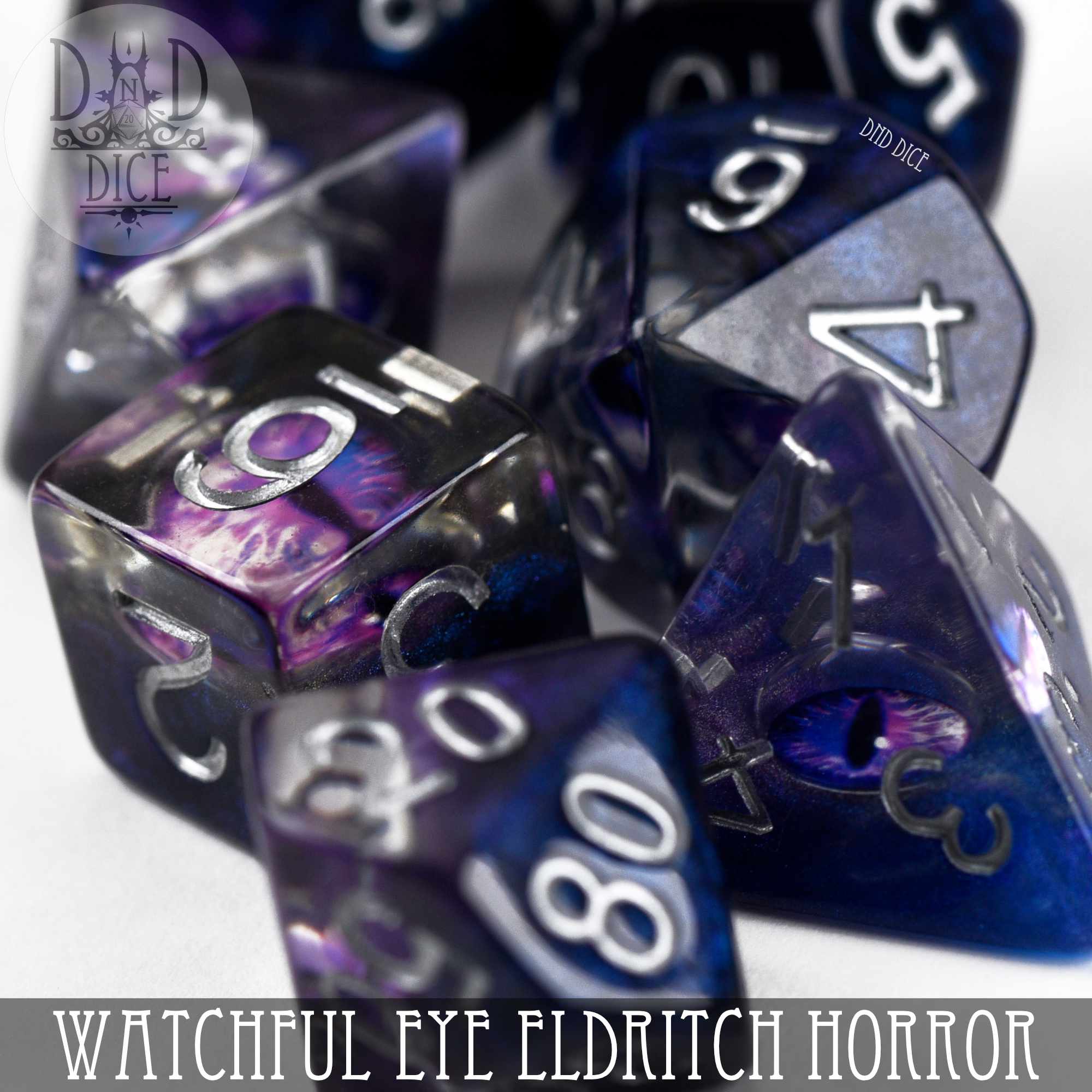 Watchful Eye - Eldritch Horror Dice Set by DNDDICE.COM