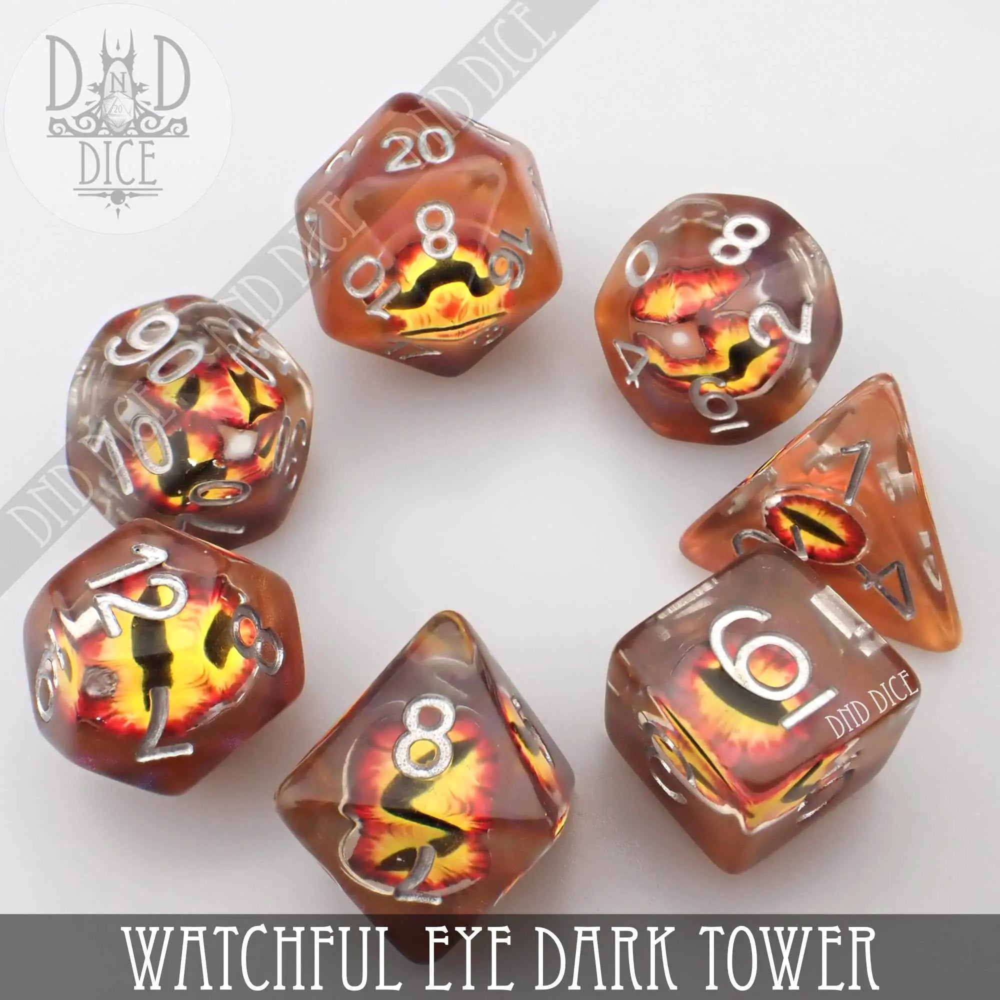Watchful Eye - Dark Tower Dice Set by DNDDICE.COM