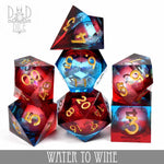 Water to Wine Liquid Core Dice Set by DNDDICE.COM
